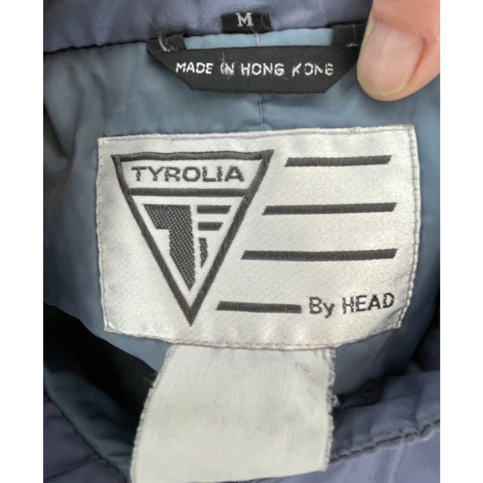 VTG Tyrolia by HEAD Pewter Gray Vest Sz M 80s Ski Heritage Apres Retro gorpcore