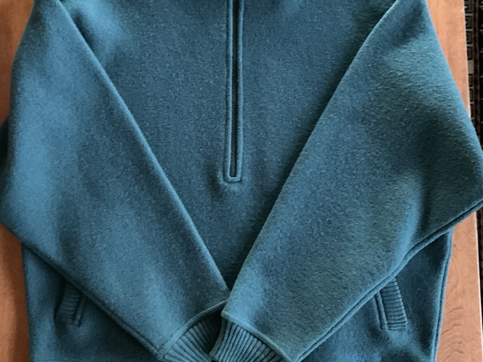 PATAGONIA WOMENS 1980’S VINTAGE HALF ZIP BOILED WOOL CUFFED LARGE