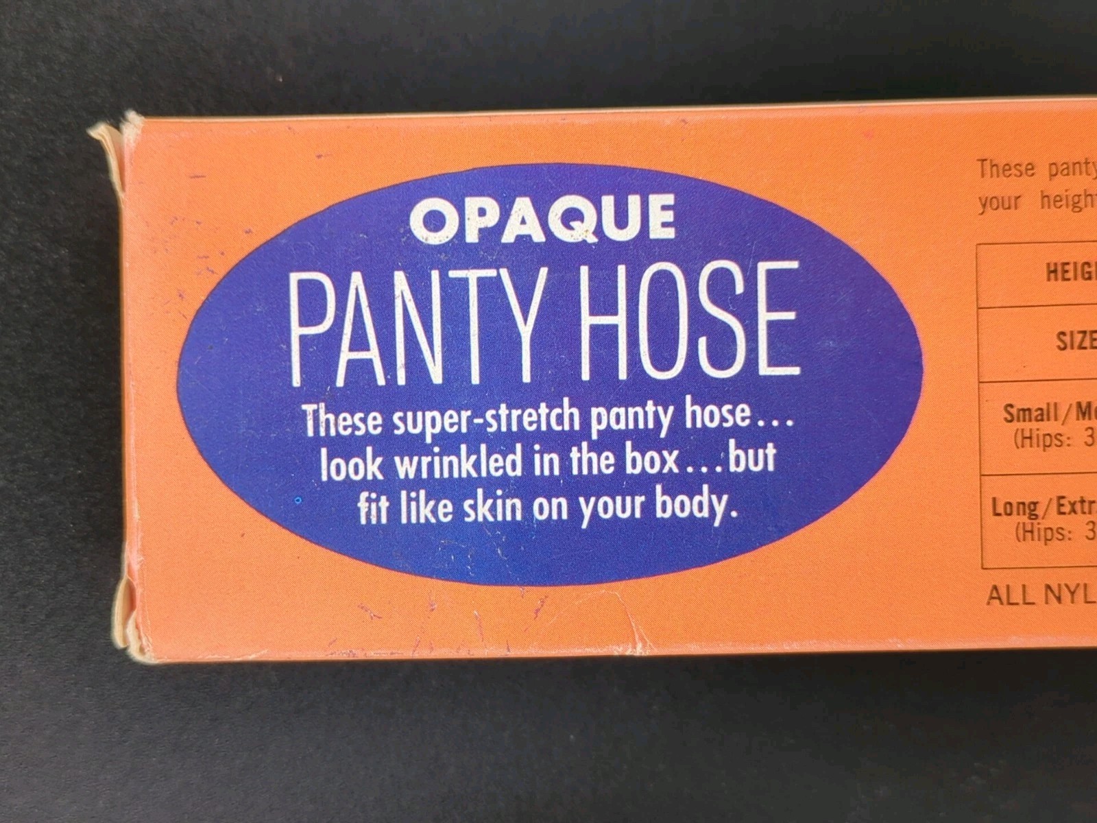 Vintage MSM Opaque Nylon Pantyhose Brown Small / MED 5’0″ – 5’5″ NEW NOS 792