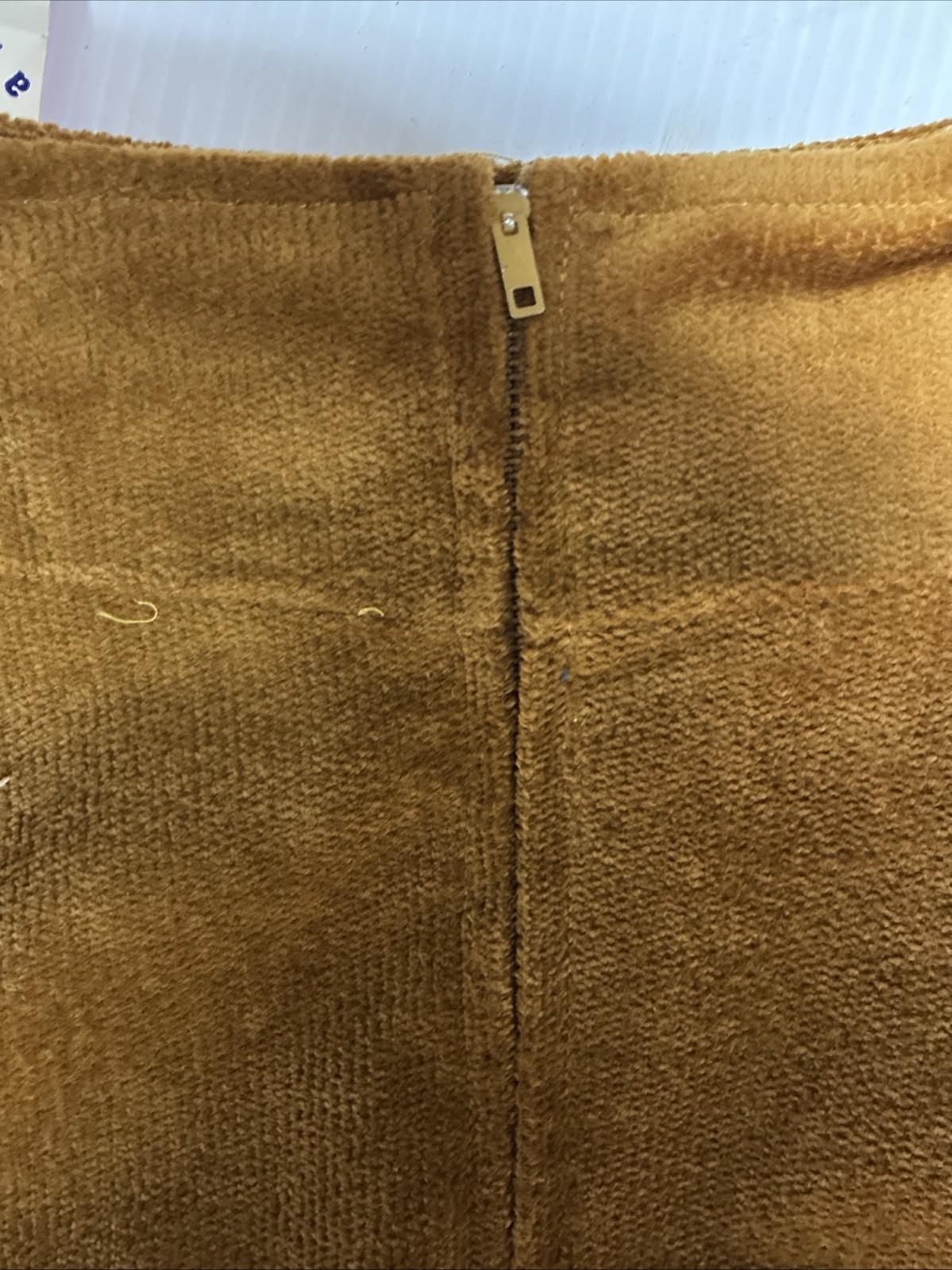 Vintage 50s Juniors by Vassar Brown Mini Skirt Cotton Size 7 – NWT