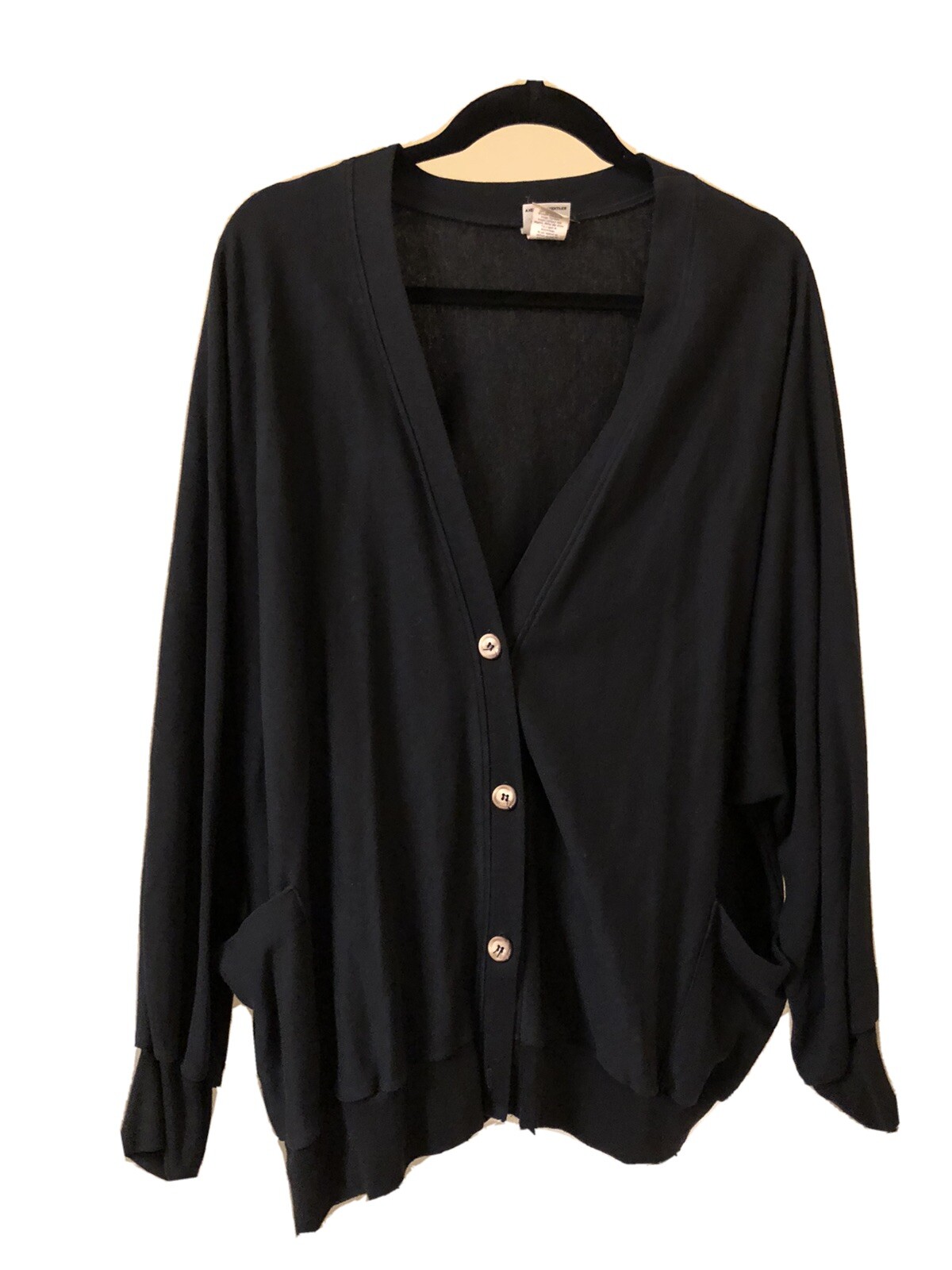 Sloppy Joes Causalwear Black Caridgan One Size Plus Size