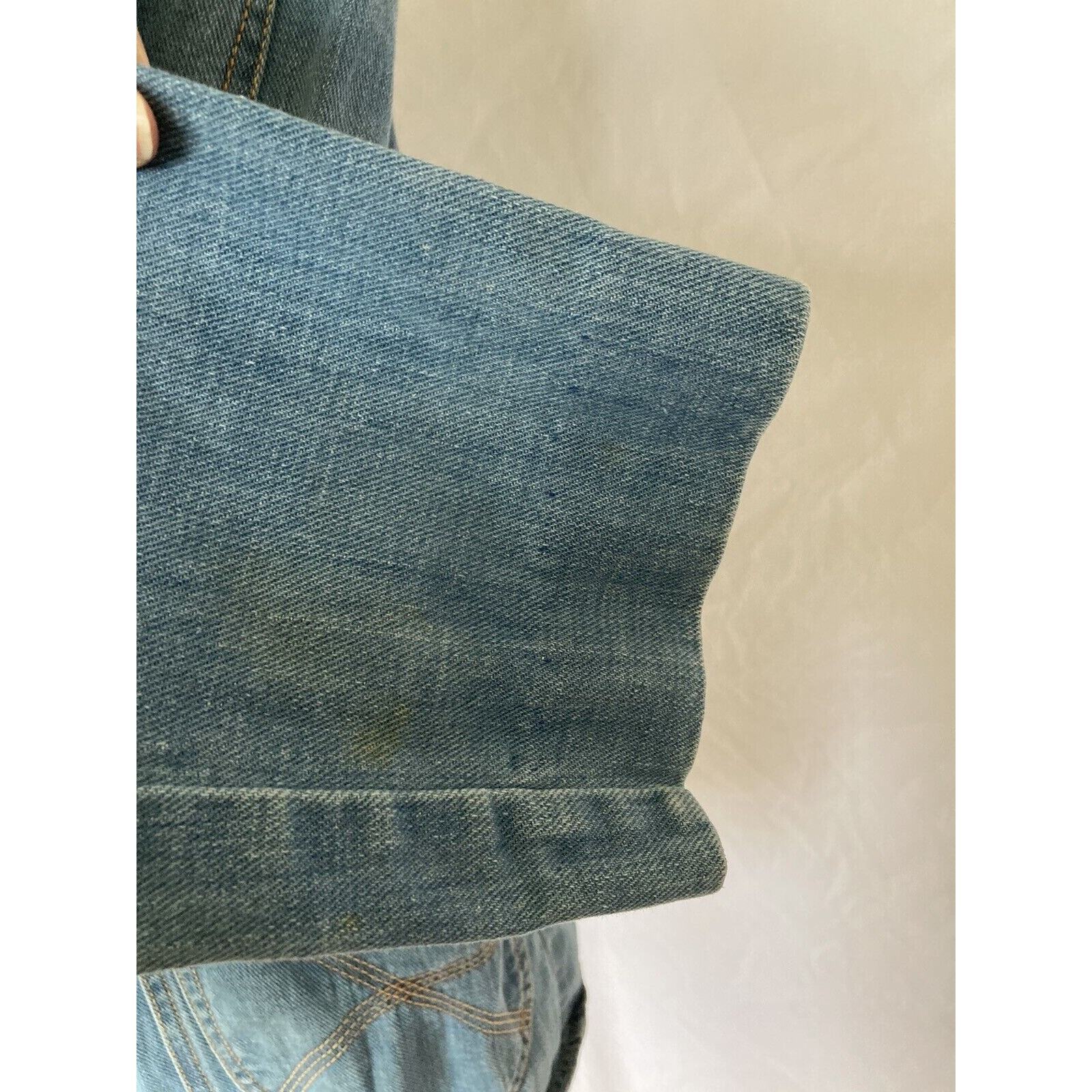 Vintage 70s MALE Brand Denim Jean Blazer Jacket Hippie Boho Size M