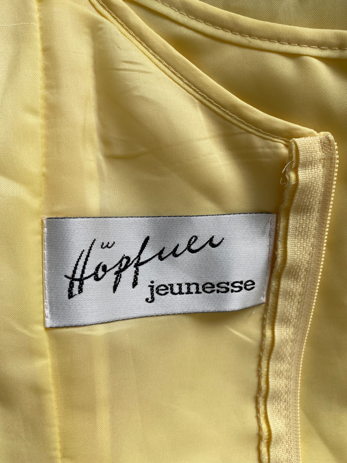 1980s Spaghetti Straps Ruffle Midi Dress Yellow Tiered Romantic Cottagecore EU36
