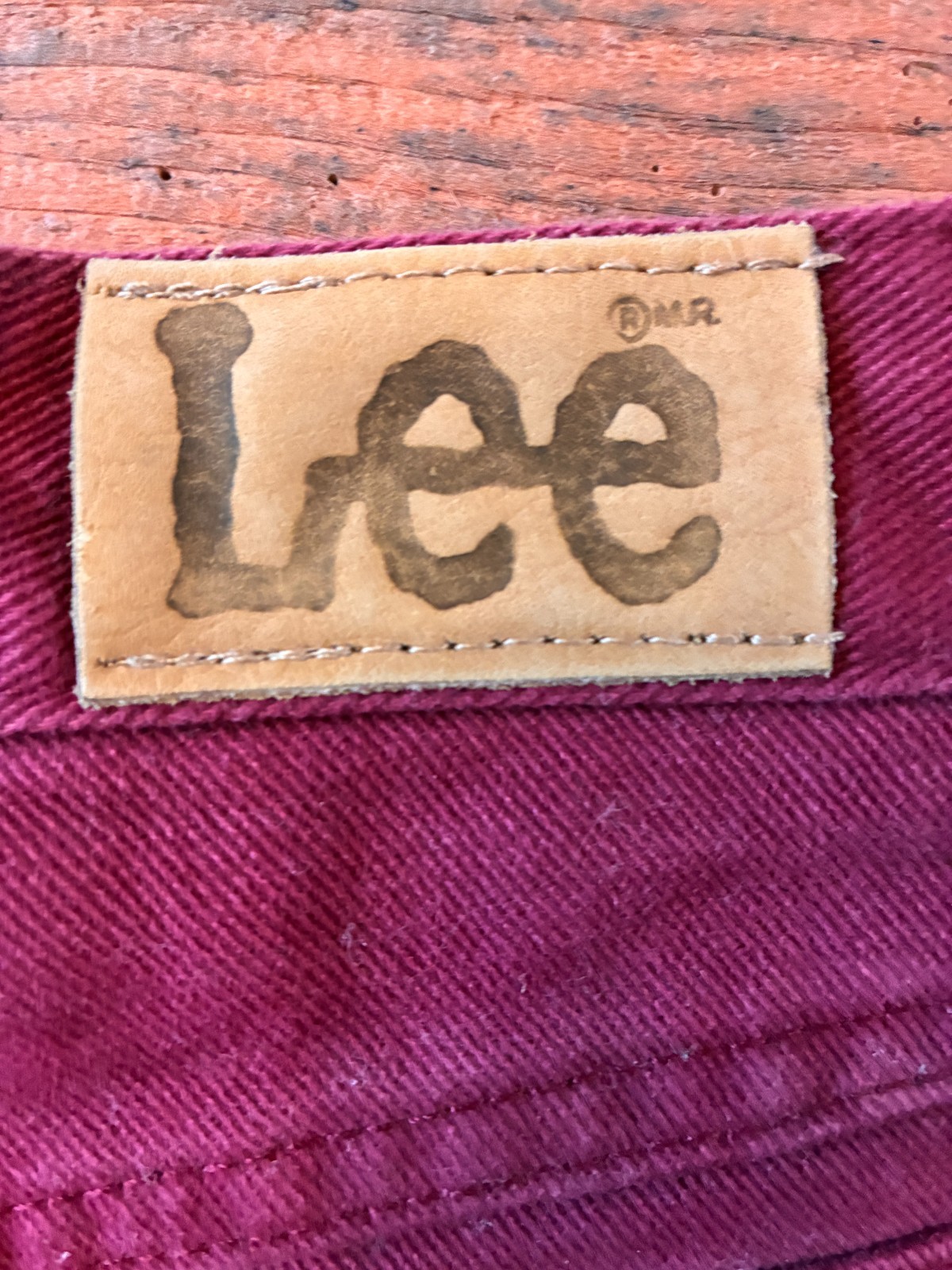 Vintage Lee Oxblood Balloon Shorts USA Made Union Made 90s Y2K Baggy 27