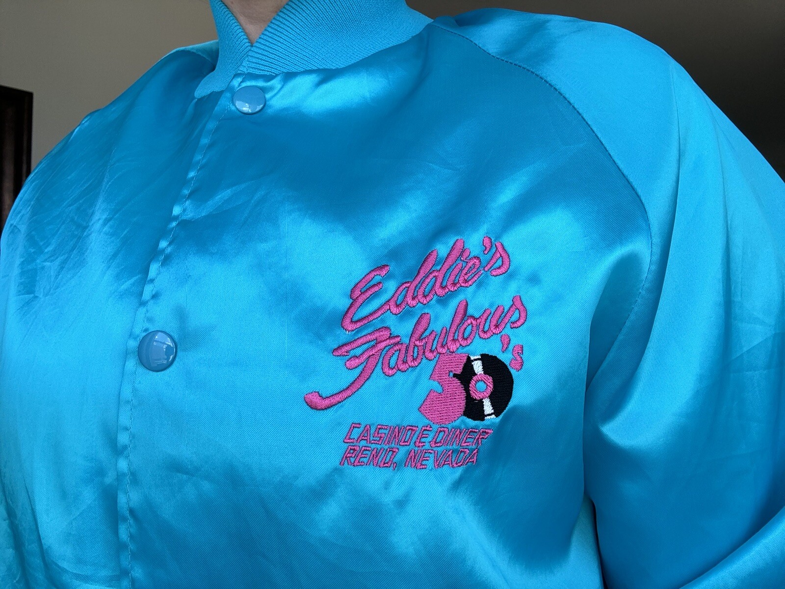 Vintage Eddie’s Fabulous 50’s Casino & Diner Jacket Sz S Reno NV Westark