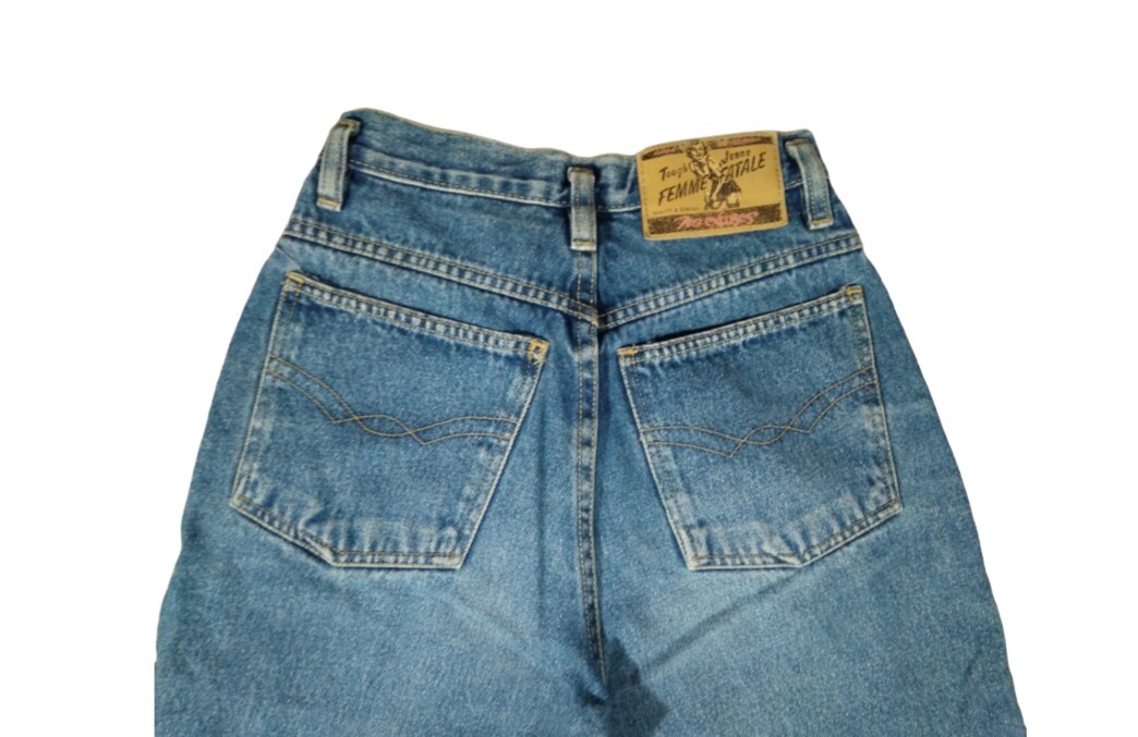 Vintage 80s 90s No Excuses Denim Jeans High Rise Waist Straight Size 3/4