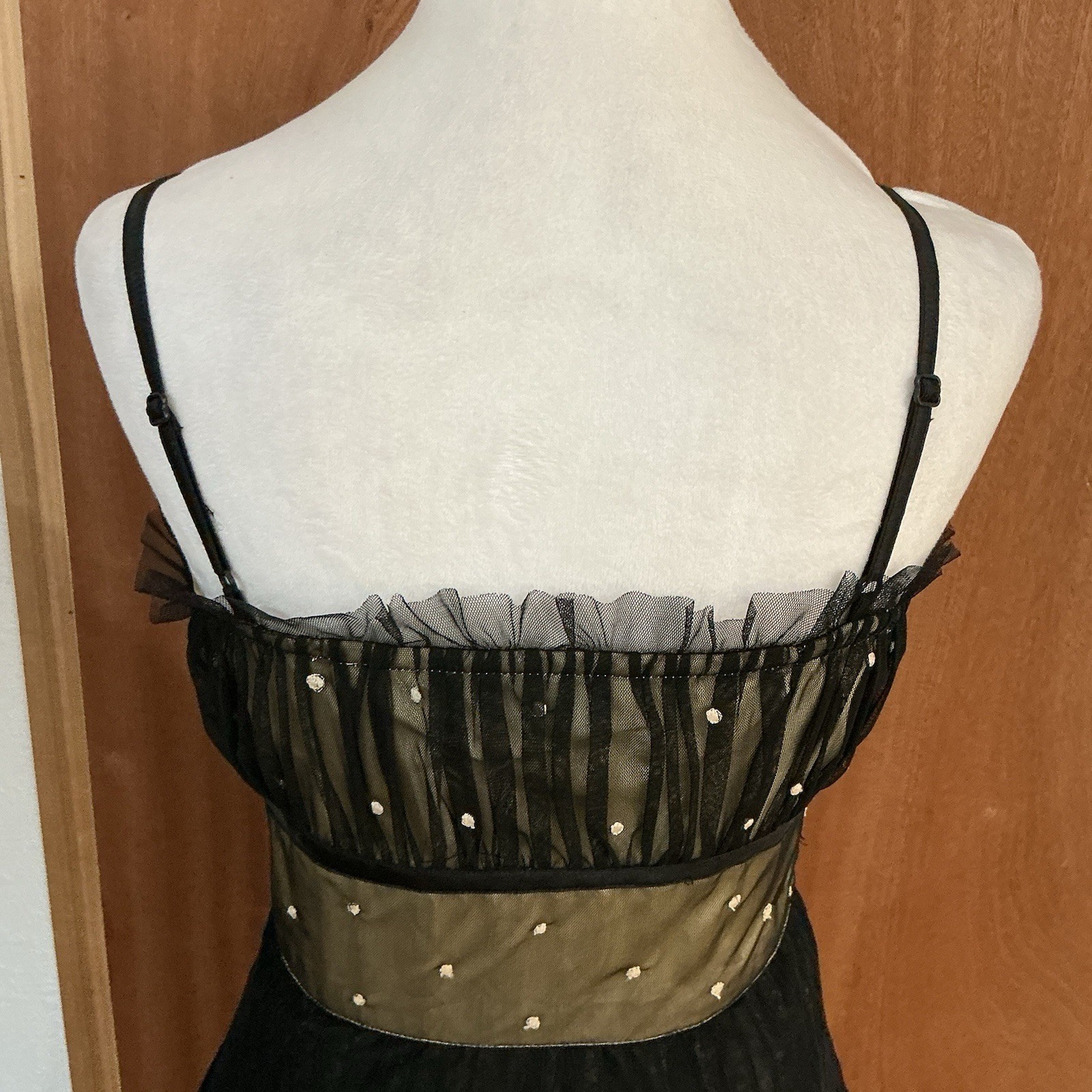 Vintage Scala Black Illusion Dress S Whimsygoth Homecoming Fall Wedding Art Deco