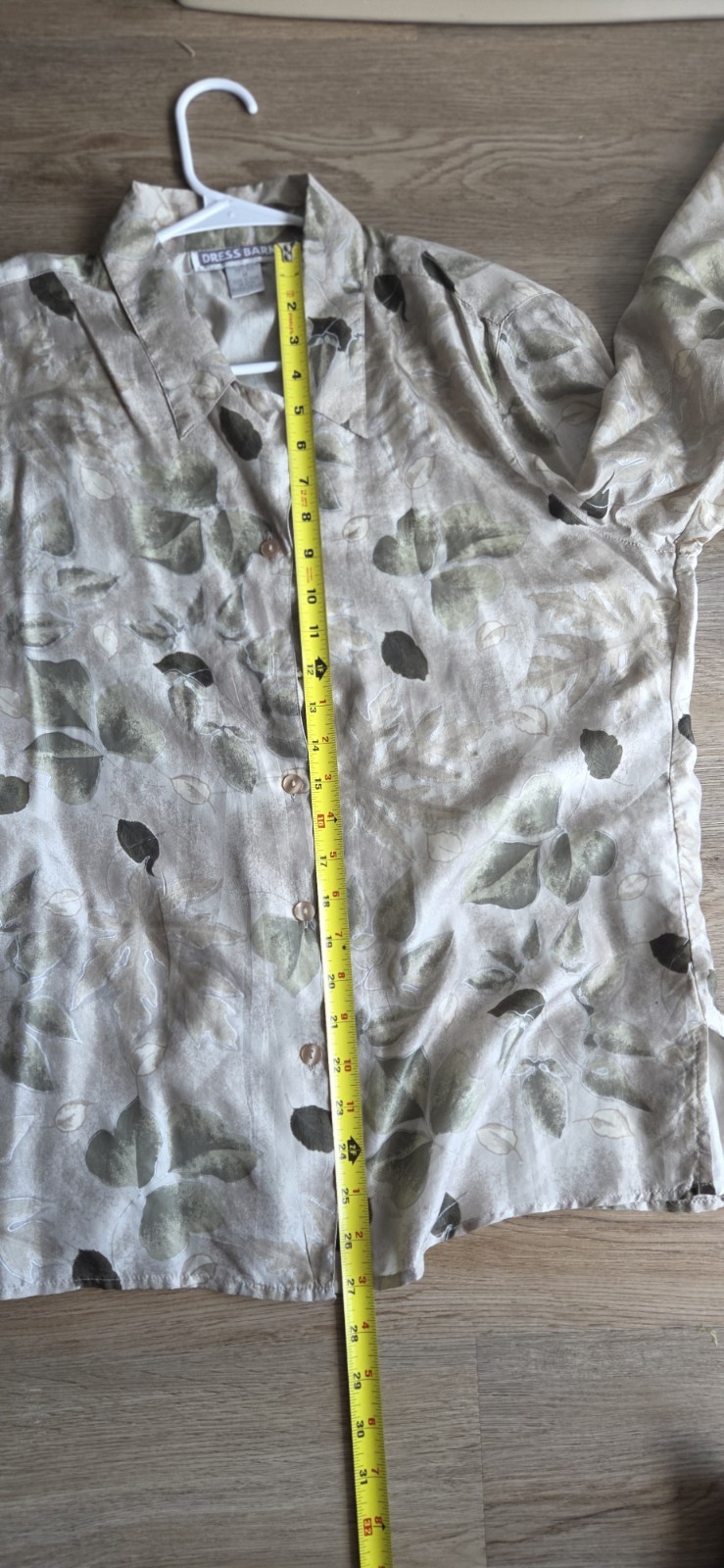 Vintage 80s/90s 100% Silk Long Sleeve Floral Design Y2K Blouse Size M Retro