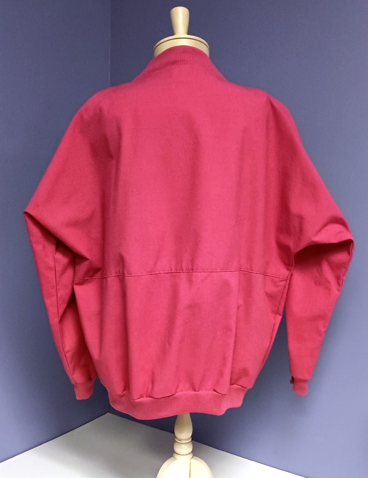 Jacket Vtg 80’s Special Measure Pink Poly Cotton Unlined Pocketed Jacket Size 20