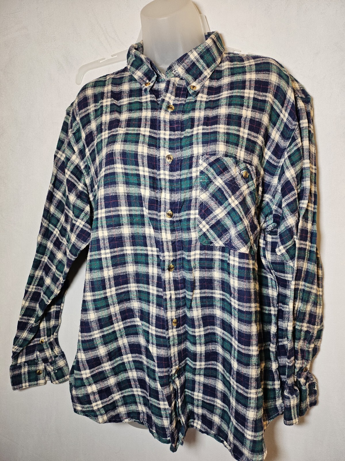 Vintage Bugle Boy ladies flannel shirt size large