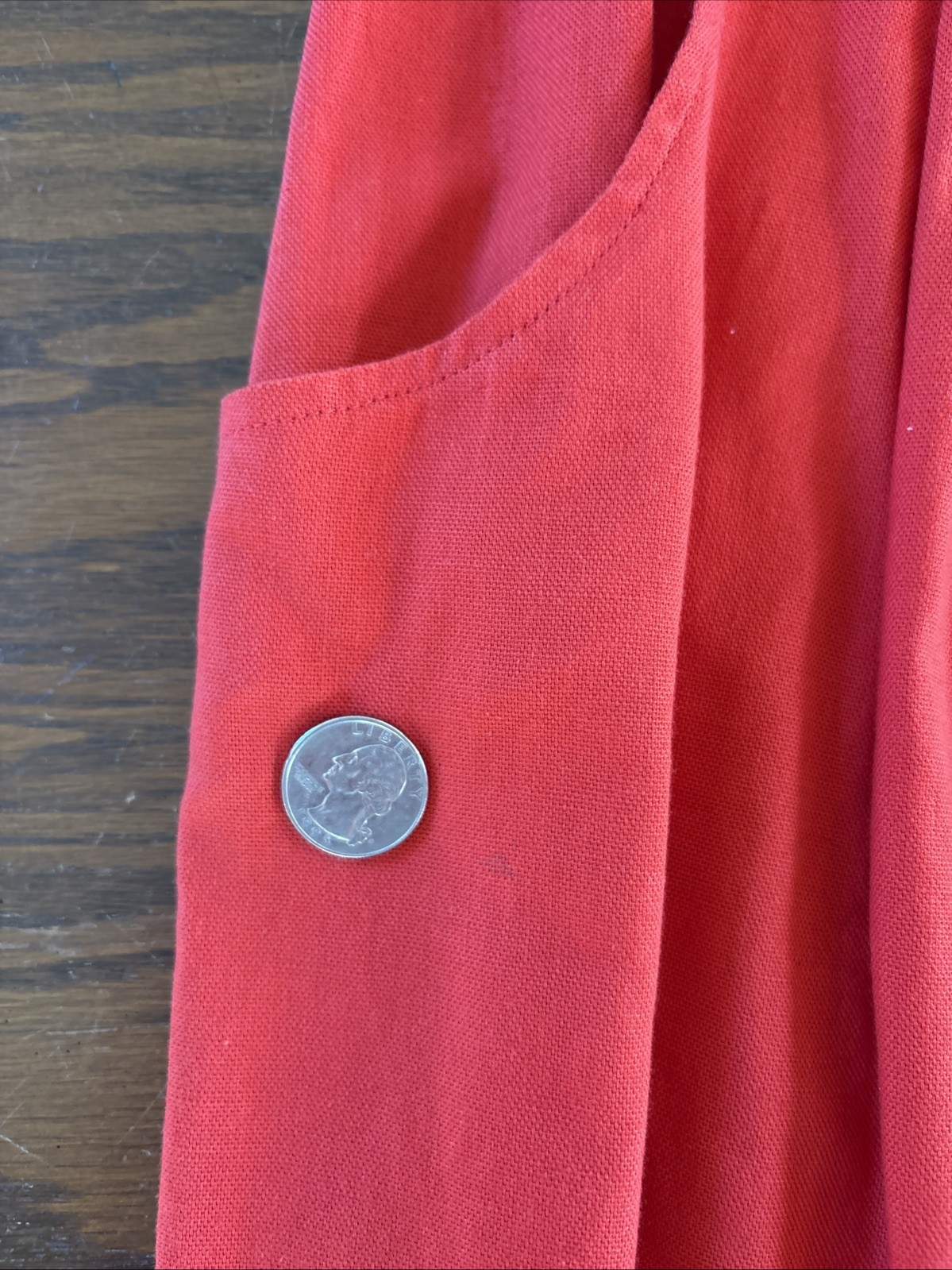 Vintage Salvatore Ferragamo Red Pleated Cotton Skirt Size 8
