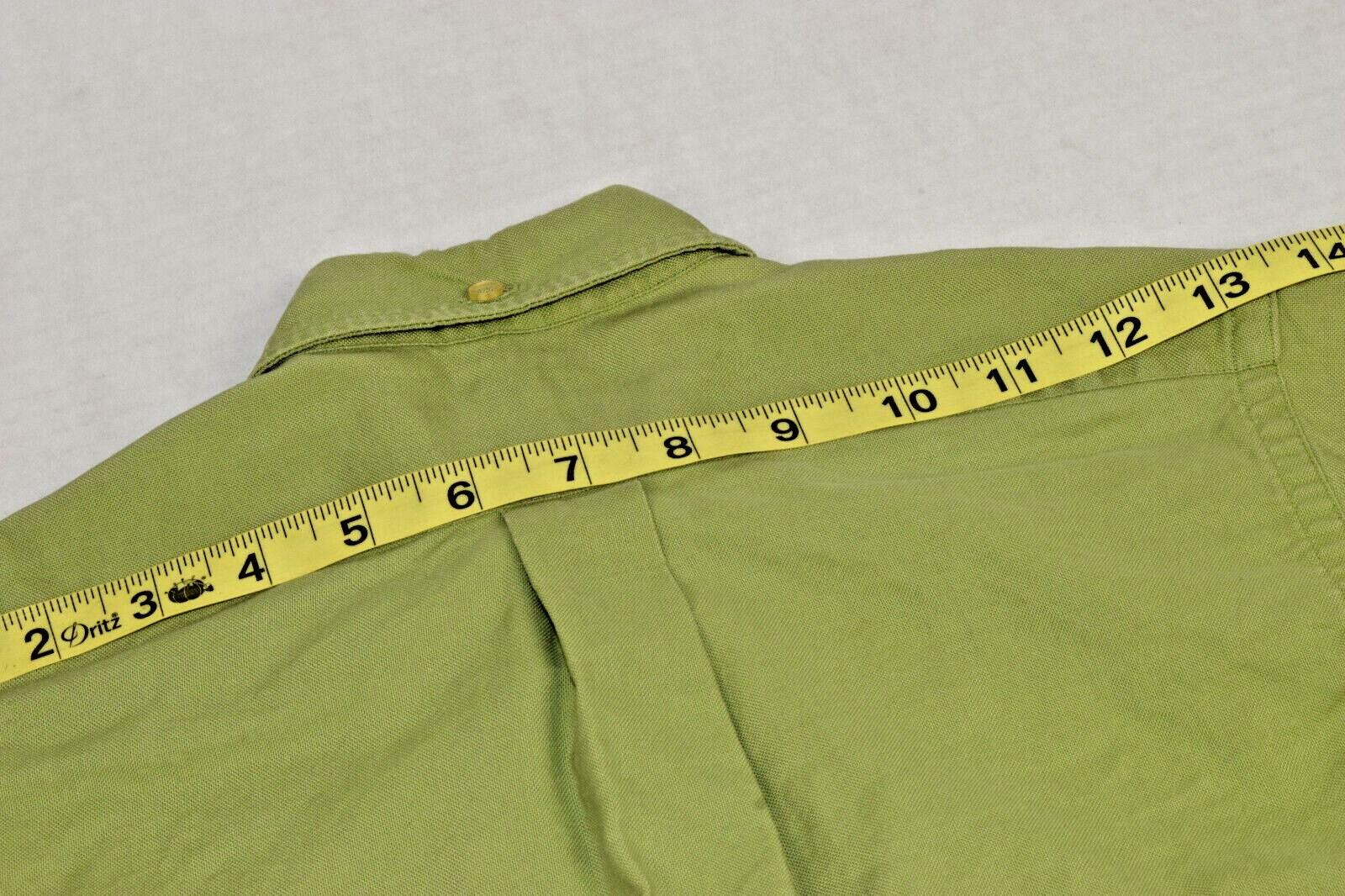 Vintage Shirt The Gabey IVYS Size 10 XS/S 50s Avocado Green Cotton Made USA
