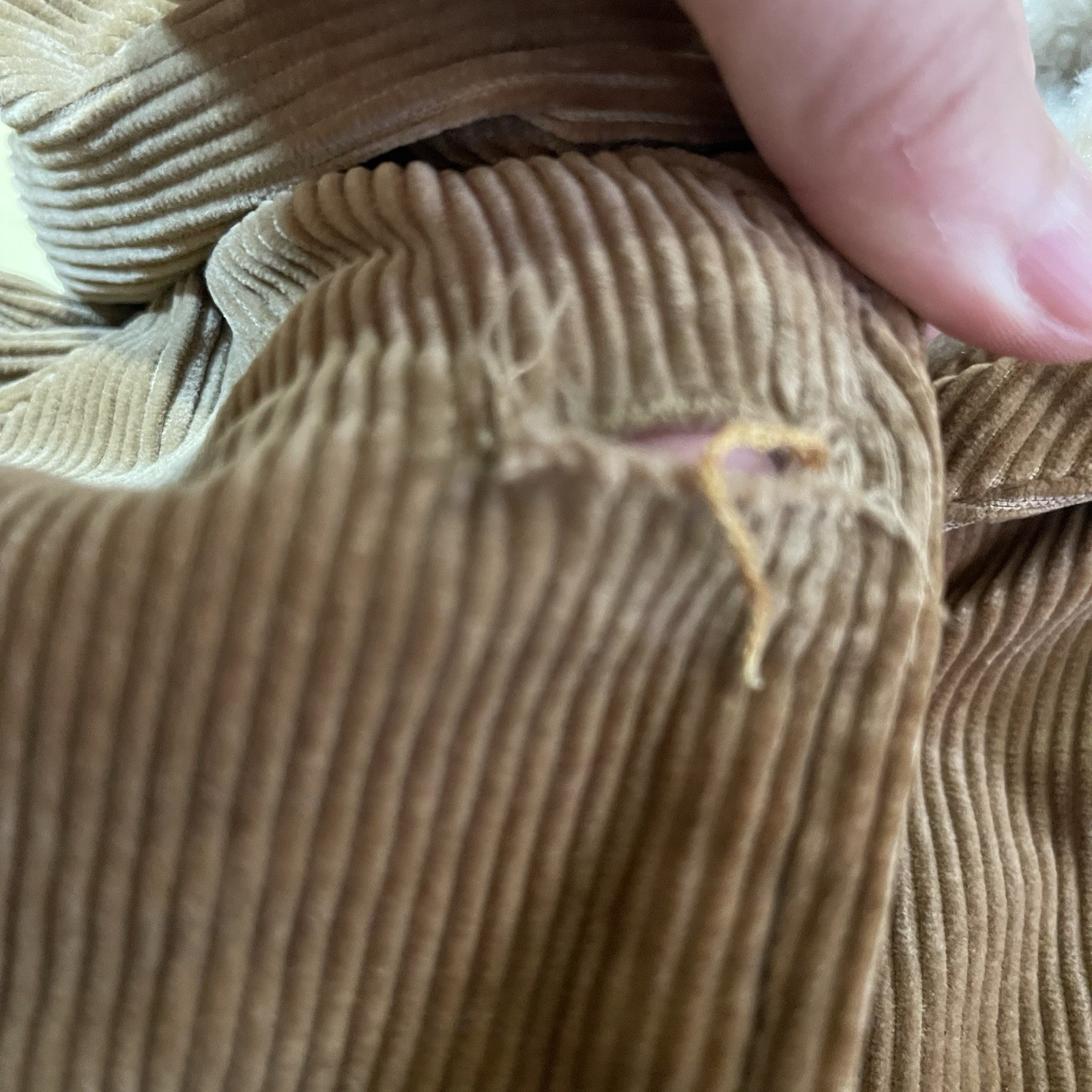 Vintage Brown Corduroy Hooded Coat See Measurements No Tag Maybe Handmade Prop