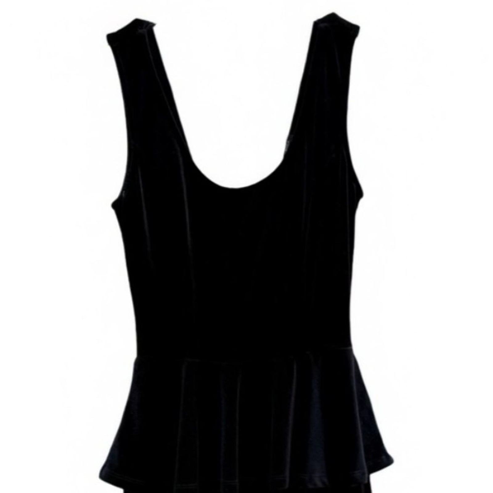 Gothic-Inspired Black Peplum Mini Dress by Foreign Exchange