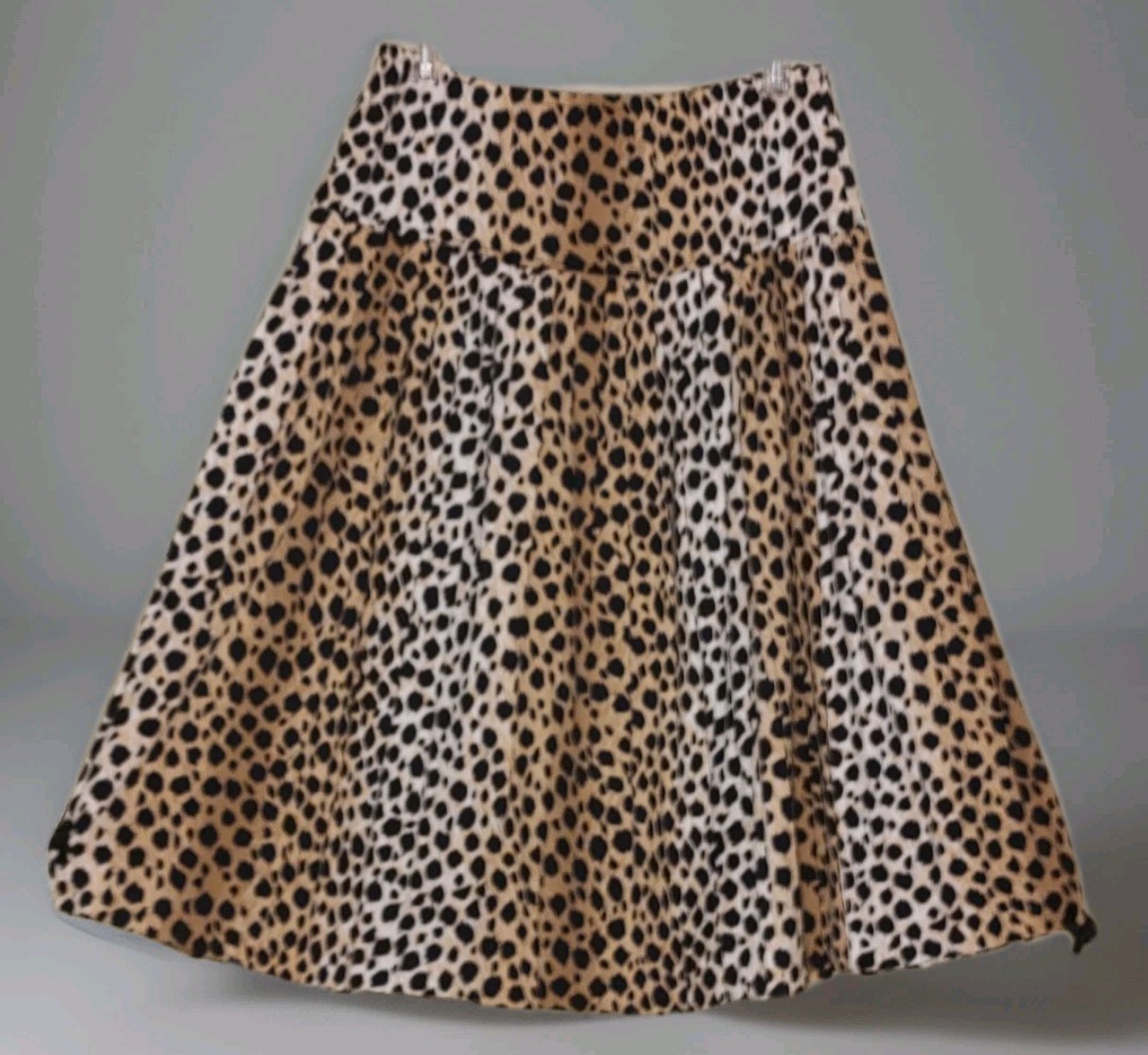 VTG 1970s Jo Hanna York USA Made Cheetah Print 2-PC Skirt Set – Size M/L