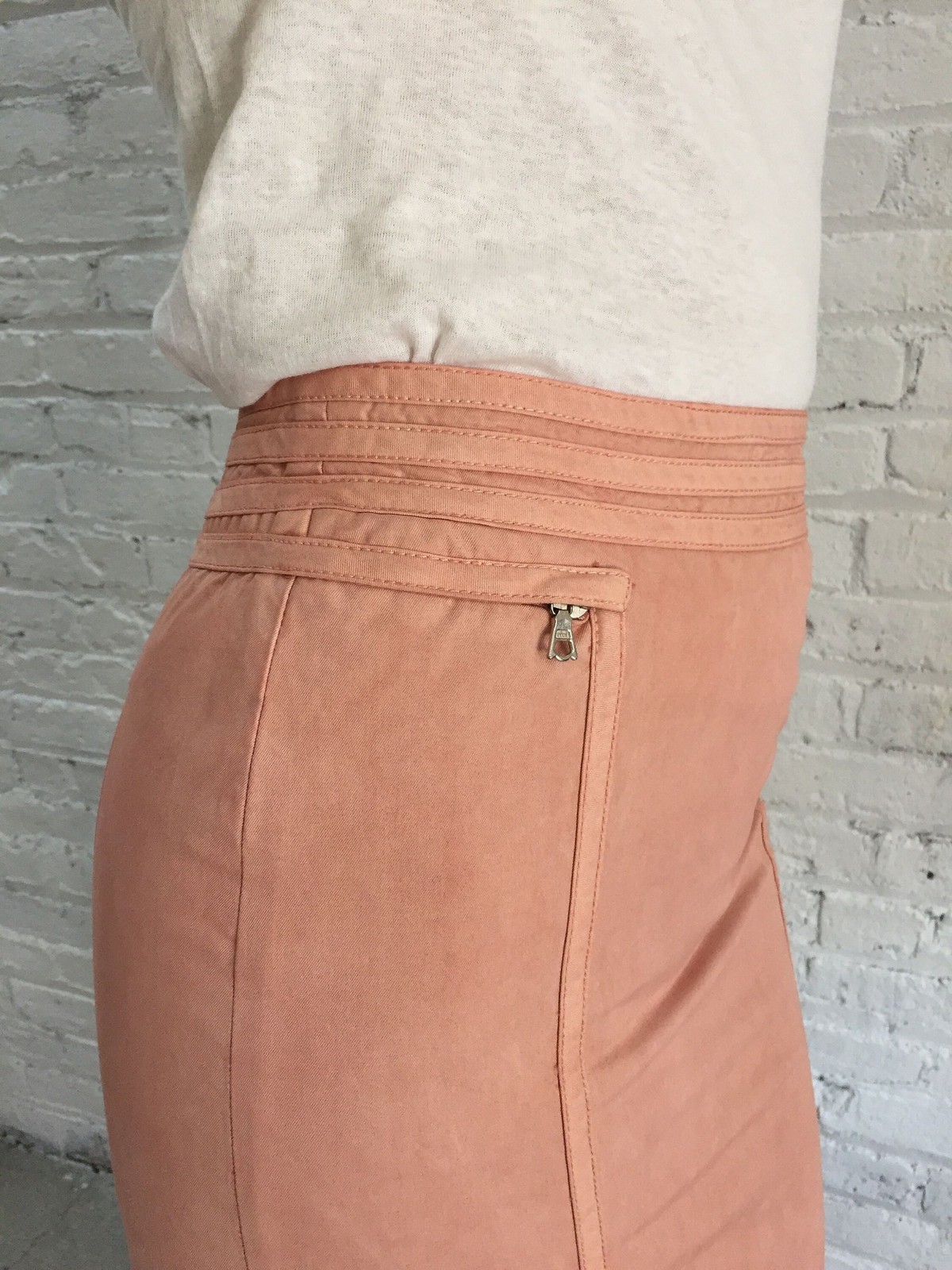 y2k Marc Jacobs blush pink pencil skirt / dusty rose bandage fitted skirt