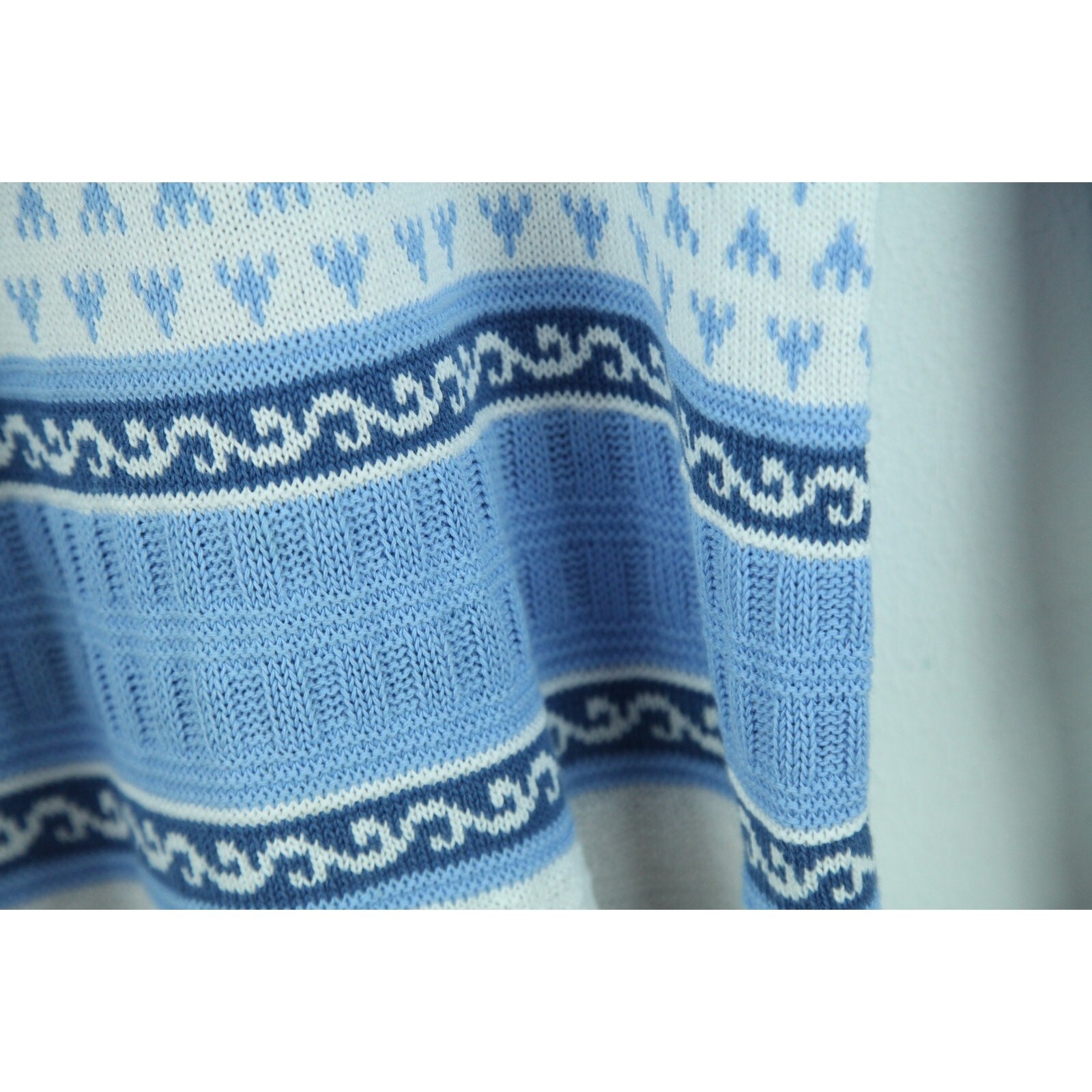 Vintage Small Sweater Stripe Preppy Cotton Blend Nautical Fisherman Country Club