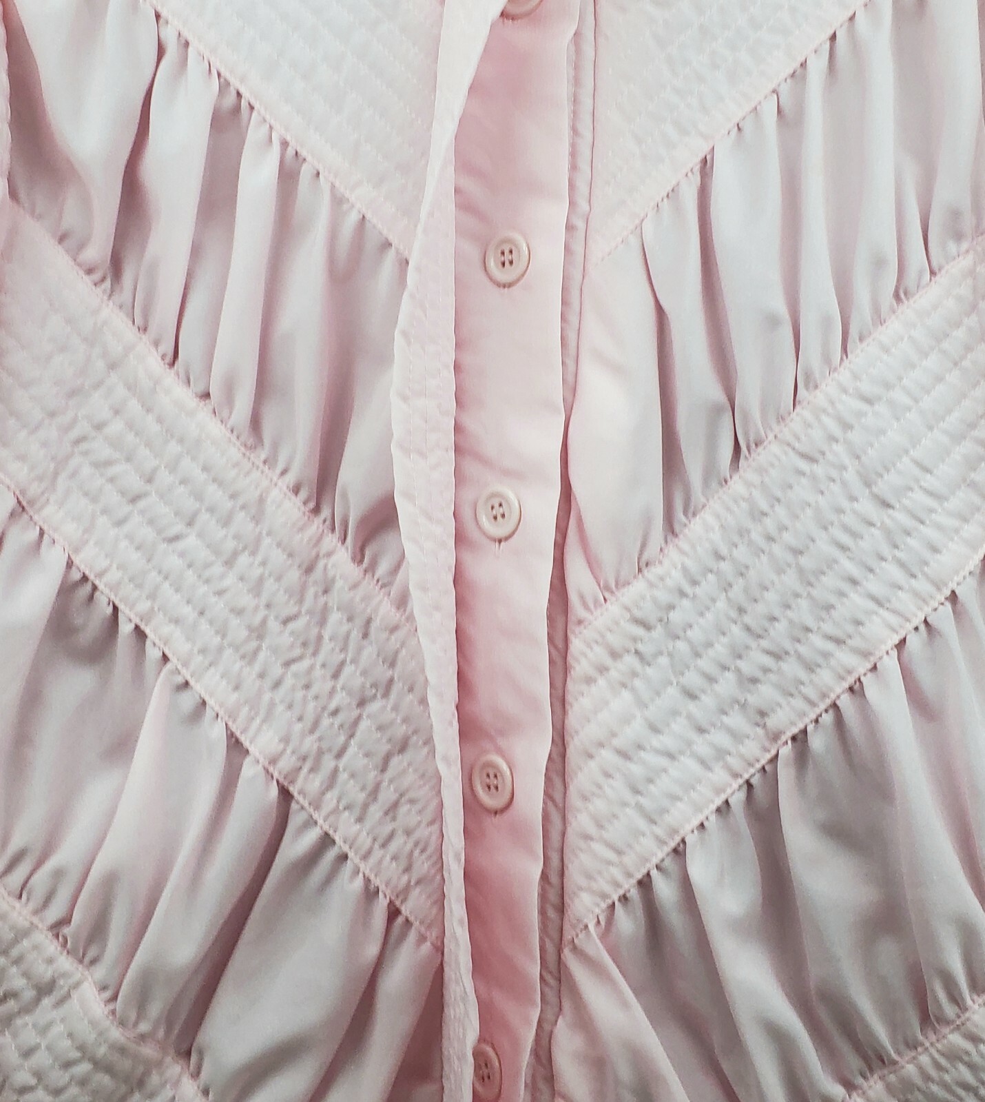 Vintage Womens Puffer Jacket Size M Marguerite Rubel San Francisco Crepe De Chin