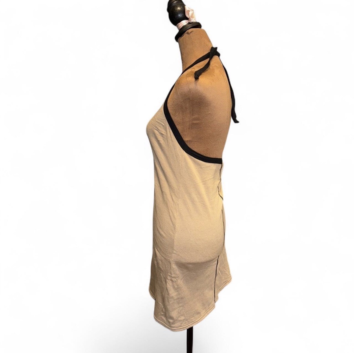 Fiorucci Tan Cream Swimsuit Coverup Dress Small Retro Vintage Made In Italy