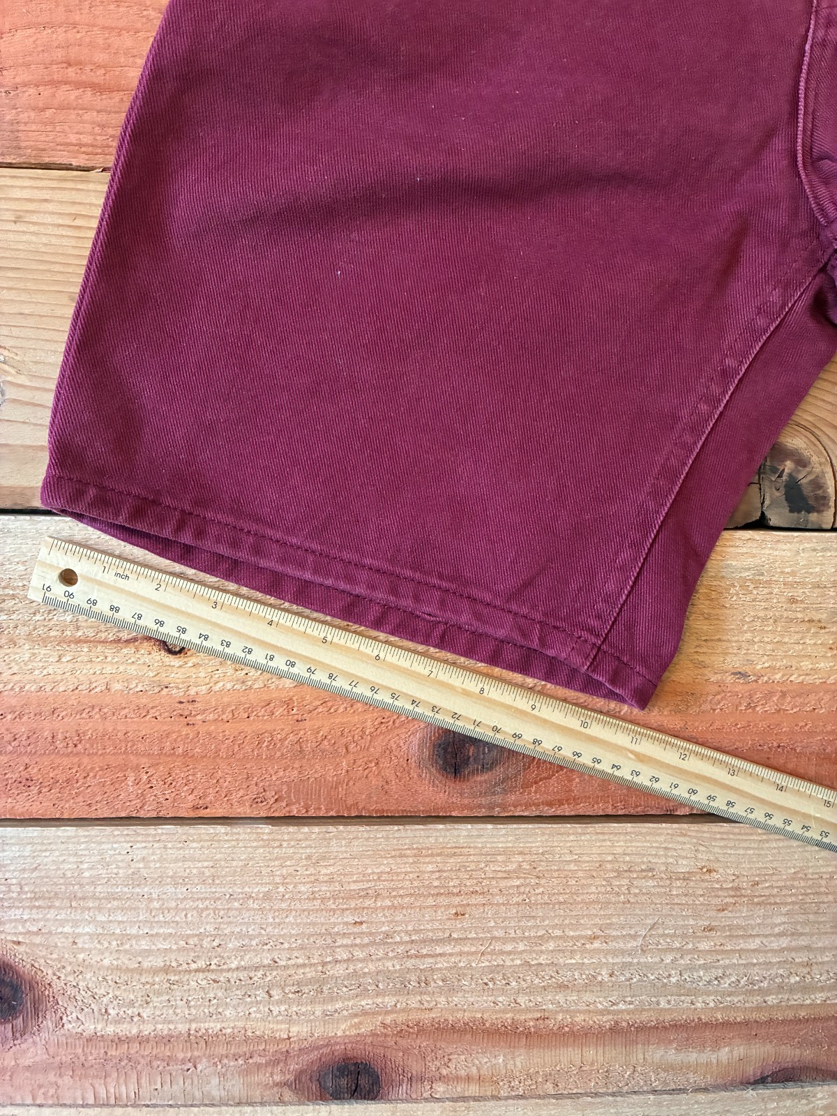 Vintage Lee Oxblood Balloon Shorts USA Made Union Made 90s Y2K Baggy 27