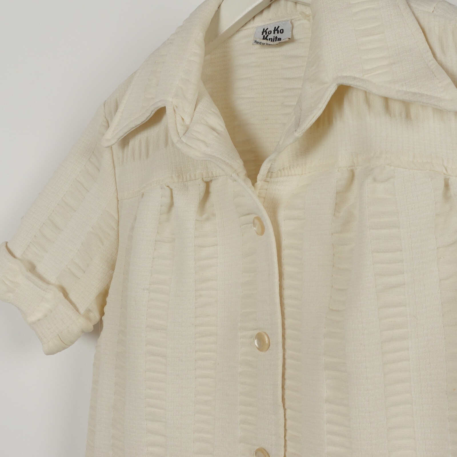 Vintage 60s Disc Women’s Ko Ko Knits California Button Surf shirt Medium Beach