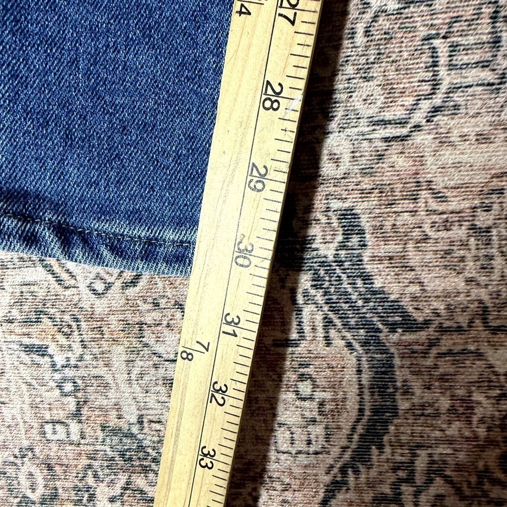 Vintage Lee Jeans Women’s 31×31 Blue Cotton Denim Mom Tapered Leg Faded Workwear