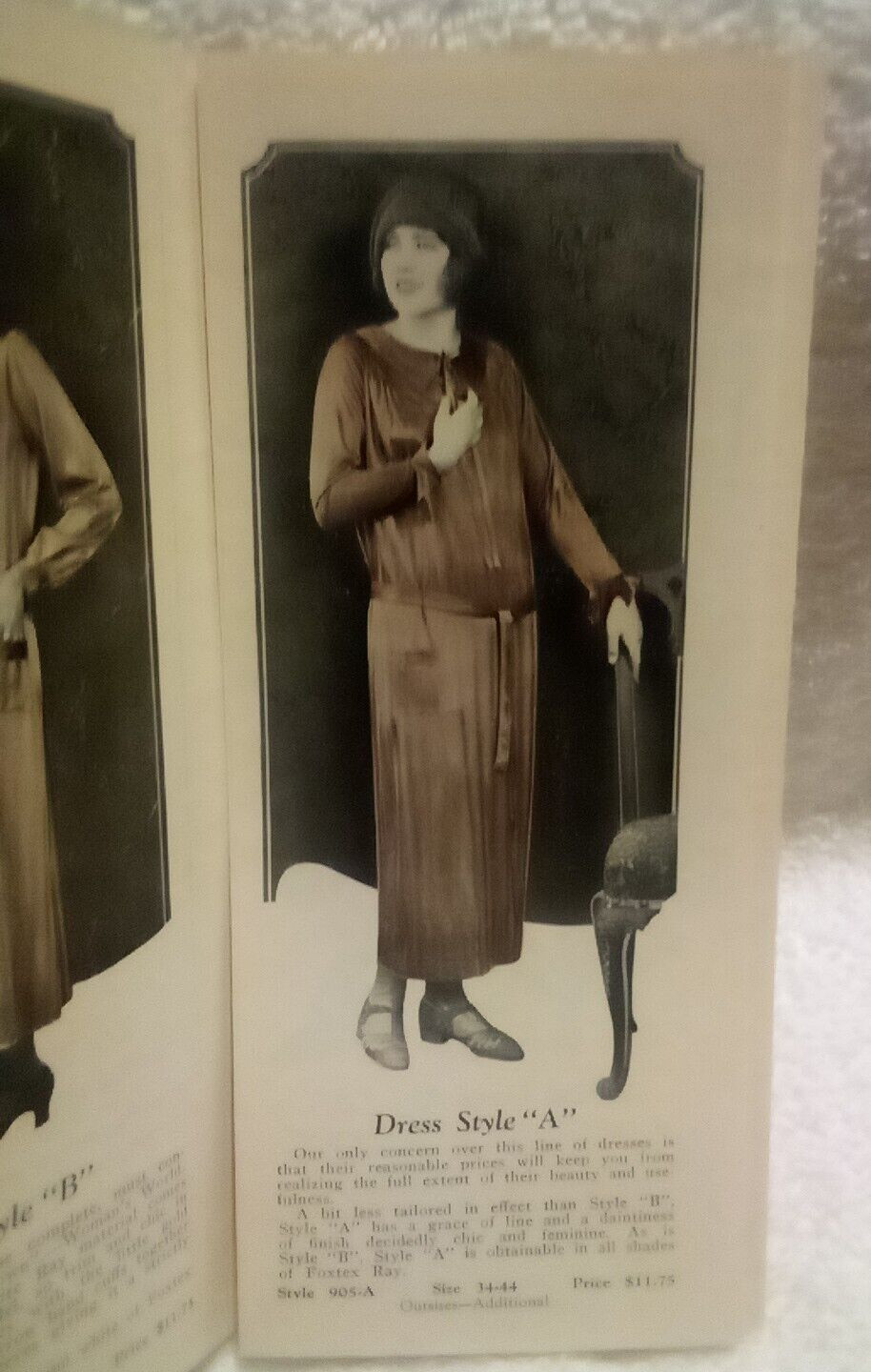 Fox Textile Corp Vtg 1920s Advertising Sales Brochure Foxtex Garments Flappers