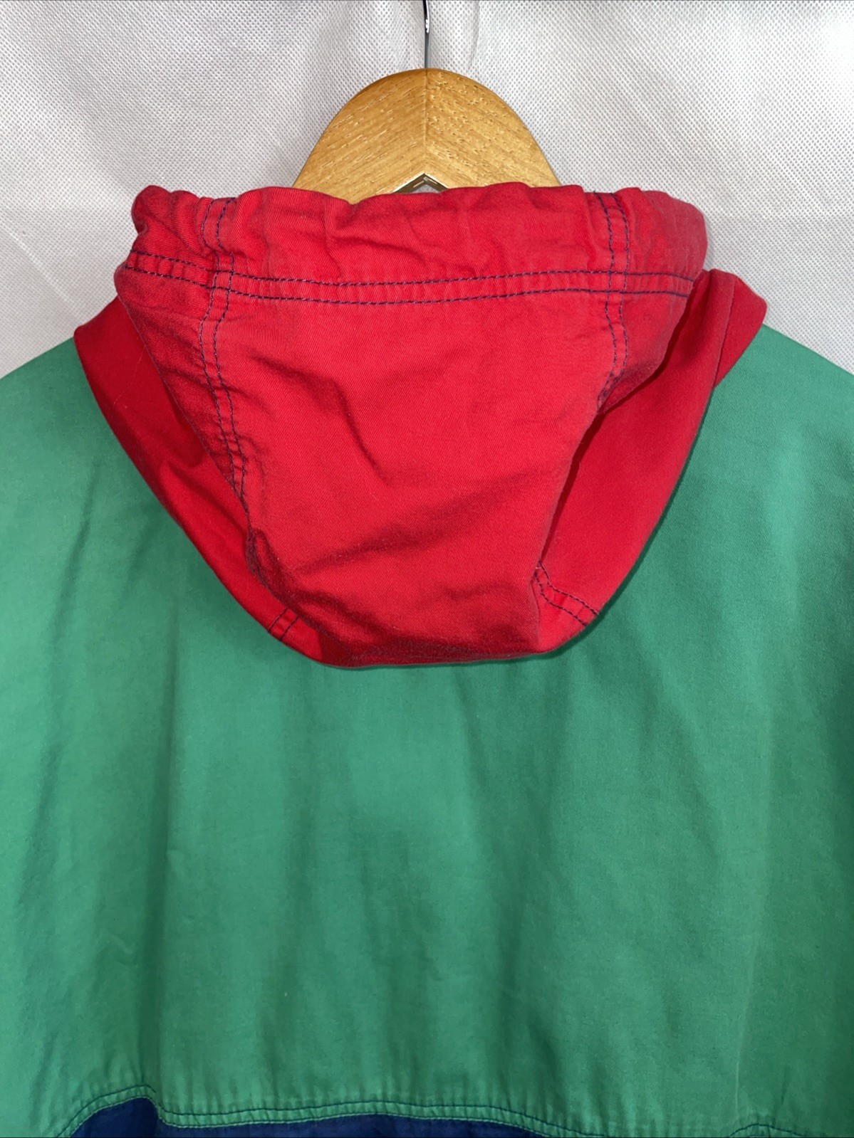Vintage Susan Bristol Jacket Color Block Hooded Teacher 90s Primary Size XL