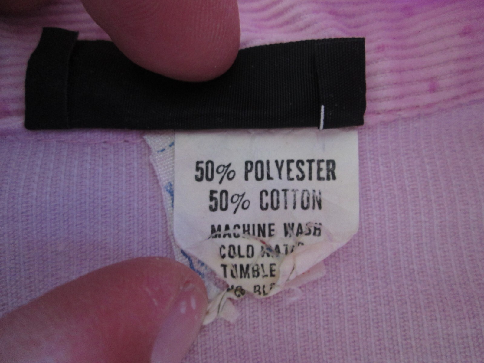 Vintage We 3 Ltd. New York House Dress Small Pink Corduroy Granny Grandma Union