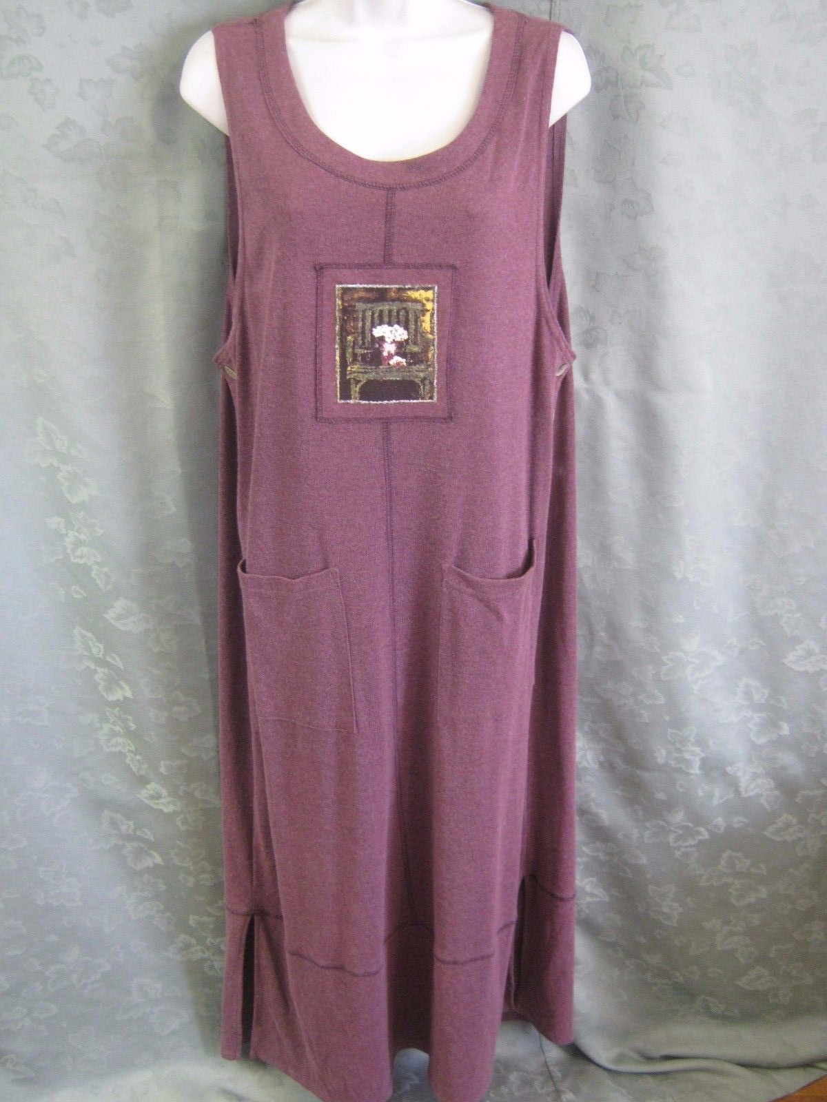 VTG 90’s California Concepts Purple Knit Jumper Dress Size 8 NWOT