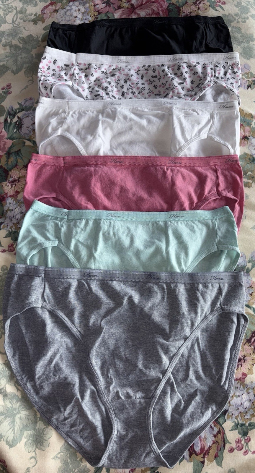 Hanes XL 8 Sissy Y2K Hi-Cut Bikini Panty Brief Underwear Gusset Cotton 1 Pair