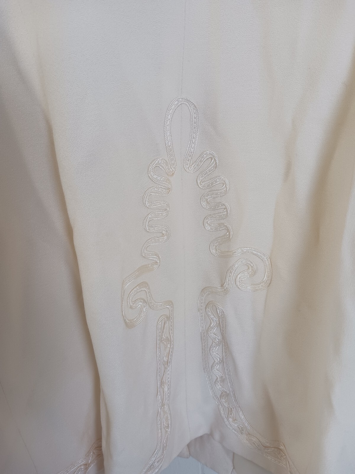 Vintage R & M Richards By Karen Kwong Ivory Long Blouse Women’s Size 12
