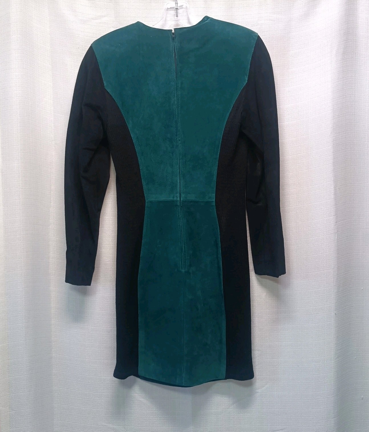 Outerwear By Phoenix Vtg 80’S Green Blue Pig Skin Leather Dress Women’s L USA