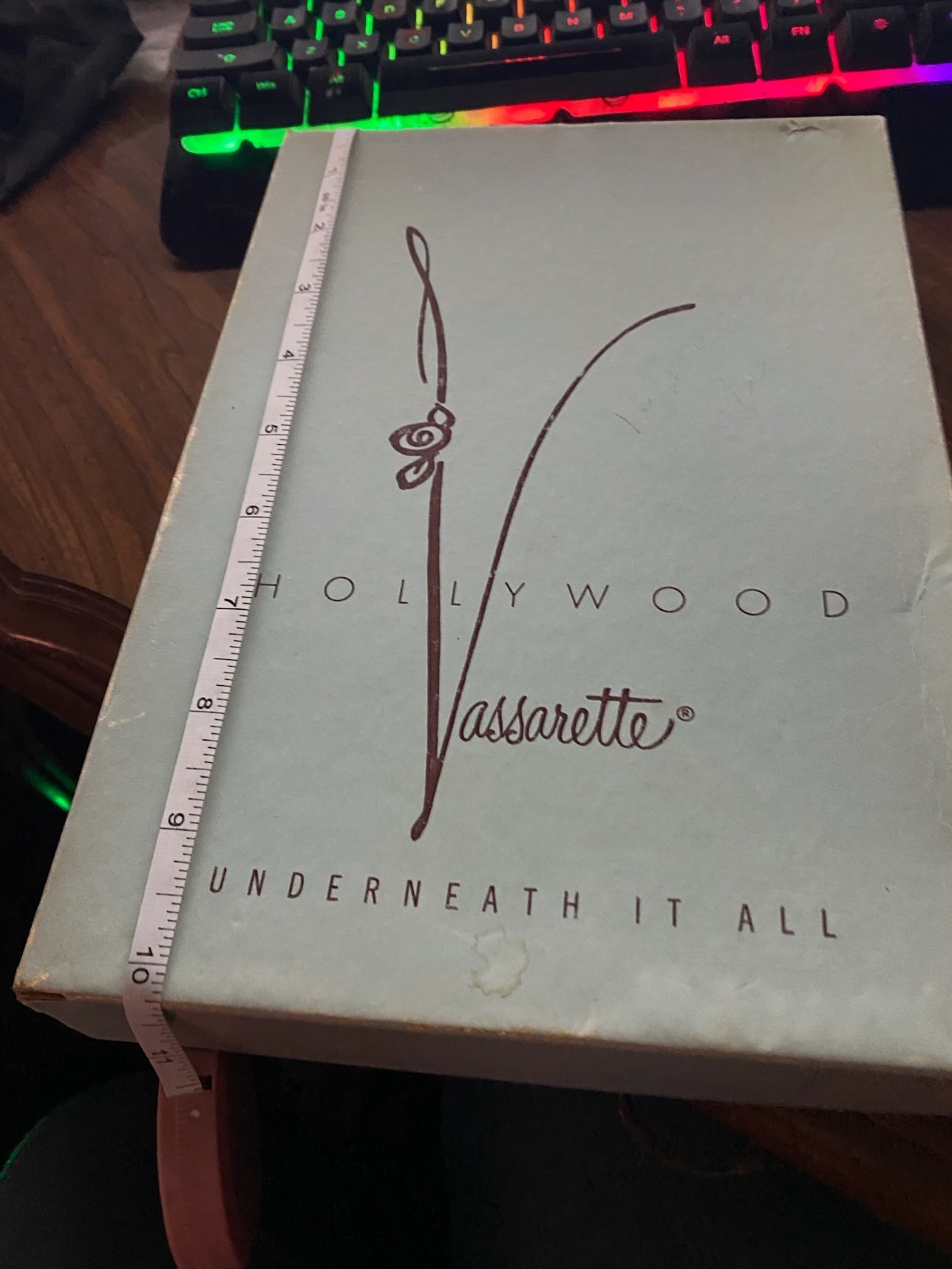 Vintage Hollywood Vassarette Lingerie Box Empty Munsingwear 1950s Boudoir Prop