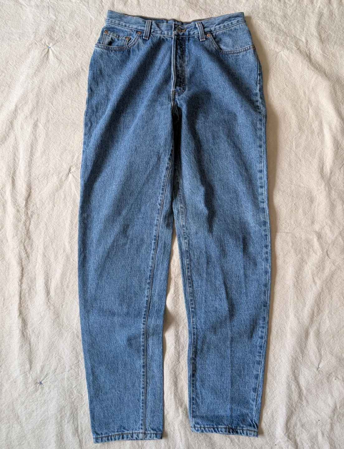 Vintage 1991 Levi’s 17501 Women Blue Denim Button Fly Jeans Size 13 29×31 USA