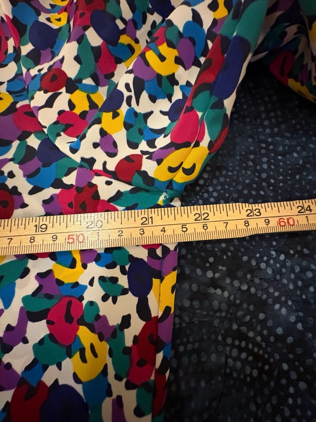 Vintage 80s 90s Impressions of California Abstract Floral Print Blouse Size 12
