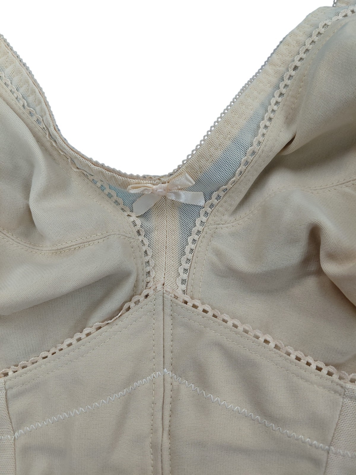 Vintage Beige Crown-ette Corset Top Size 46C