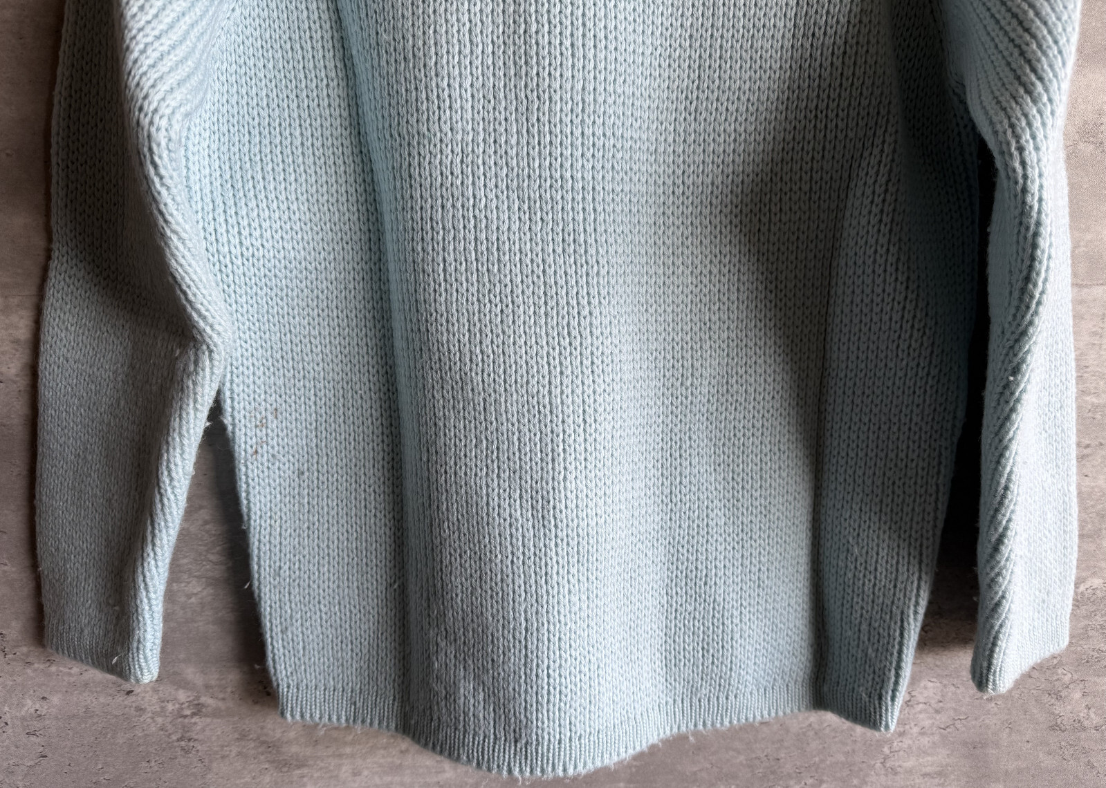Vintage 1980s Meister Knit Hagemeister Lert Blue Wool Cable Knit Sweater Size M