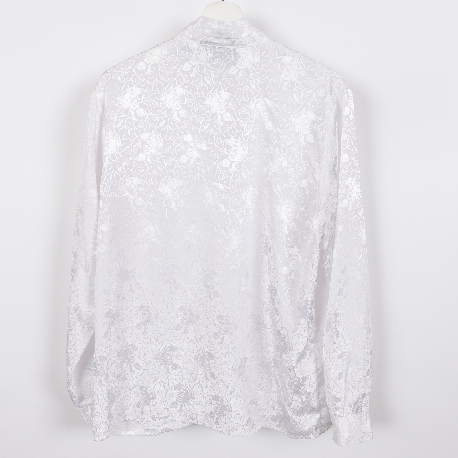Vintage 90s Claudia Richard Pleated Floral Long Sleeve Shirt Blouse 14 Large