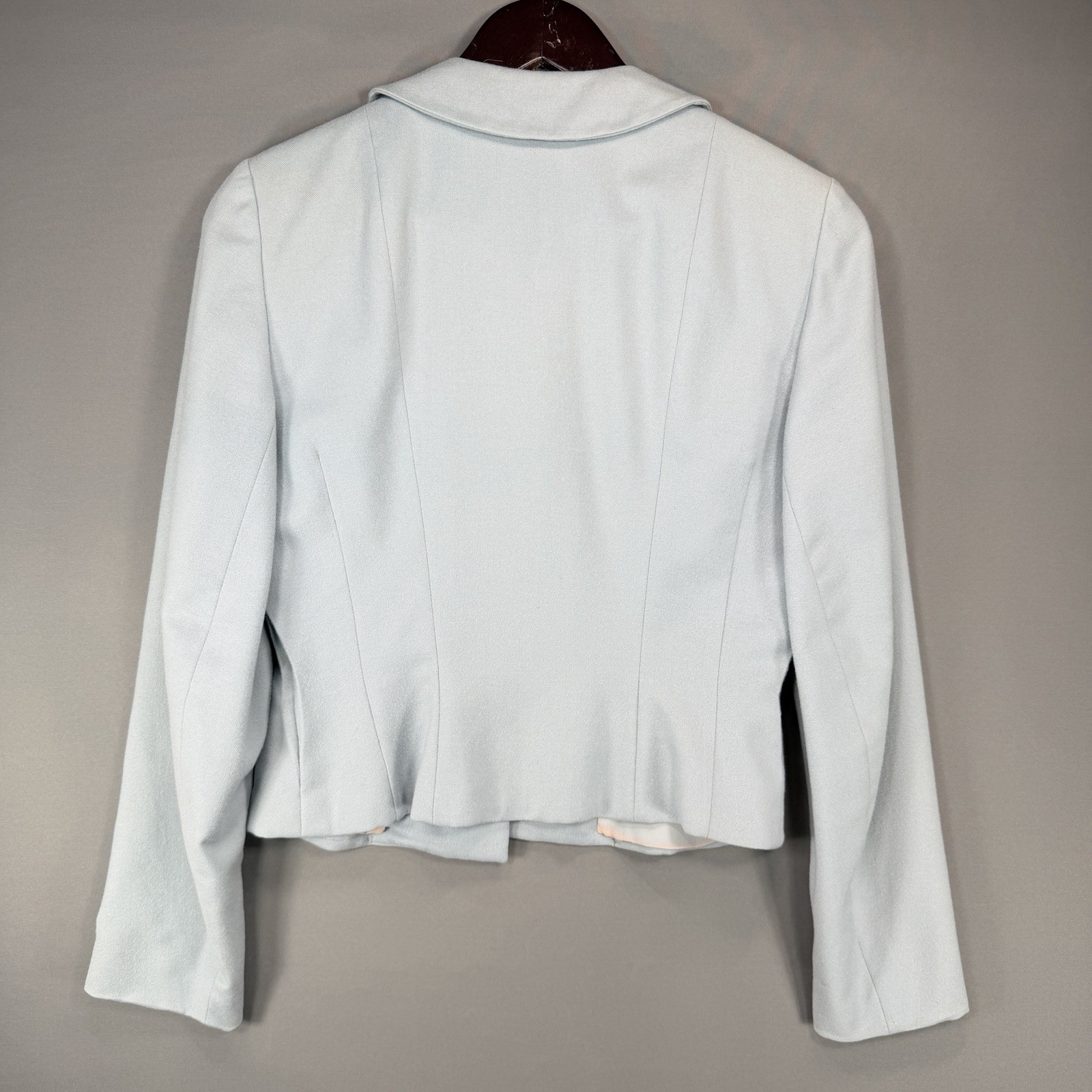 VTG Moordale Junior 50s Wool Jacket Peter Pan Collar Light Blue McEwen Thompson