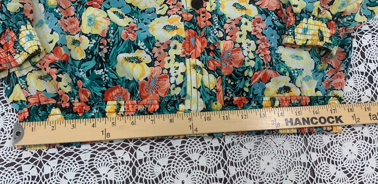 70’s 80’s Floral Lightweight Jacket Marguerite Rubel Summer Spring Size M