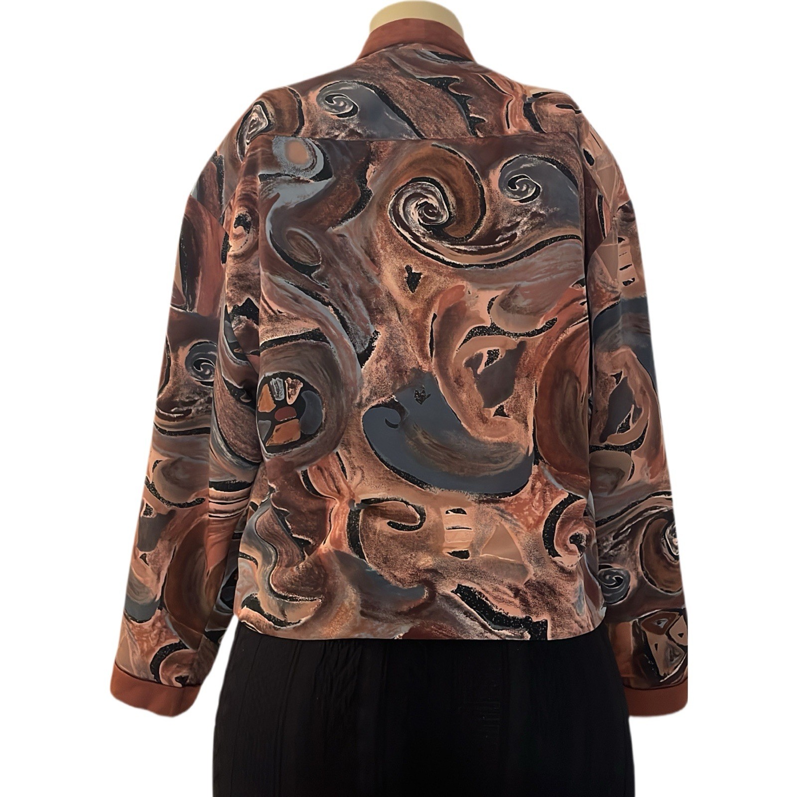 Vintage Pierre Lamonte Abstract Cropped Jacket