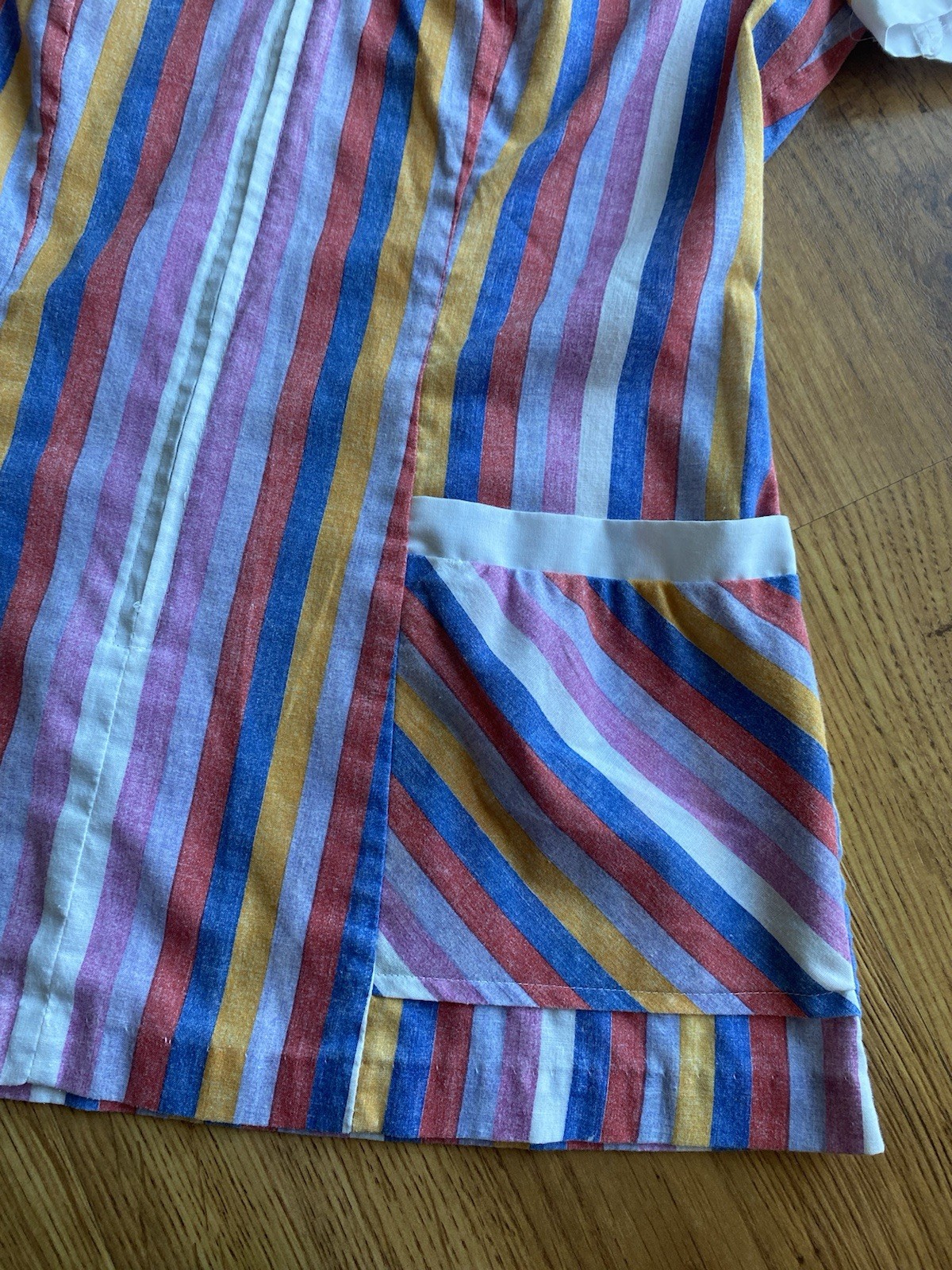 Vintage Candy Striper Top Size Small Vintage K-Lete Collared Striped Shirt
