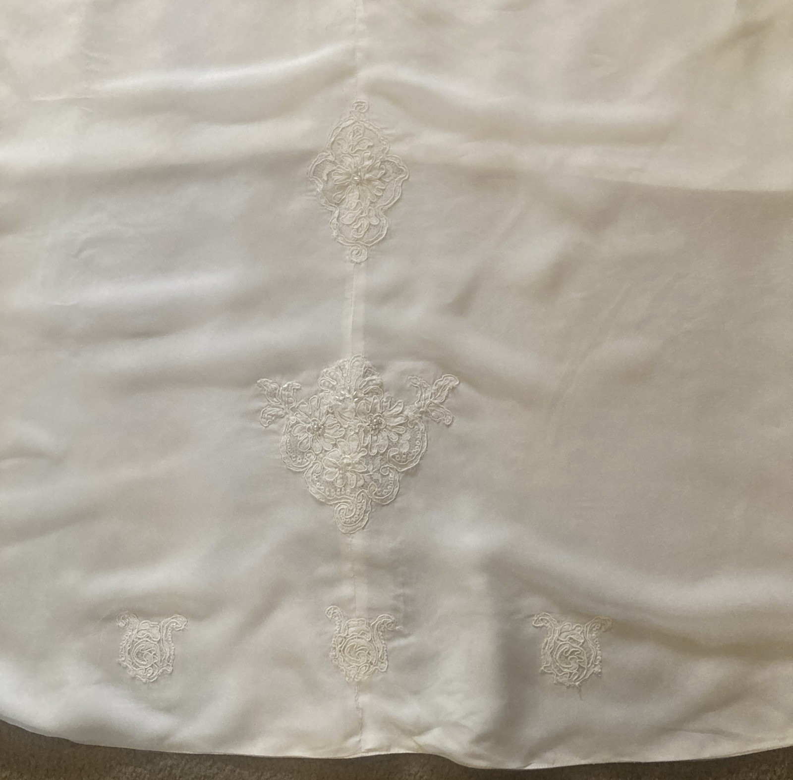 Vintage Custom Handmade Wedding Dress w/ Train & Veil – 1960s