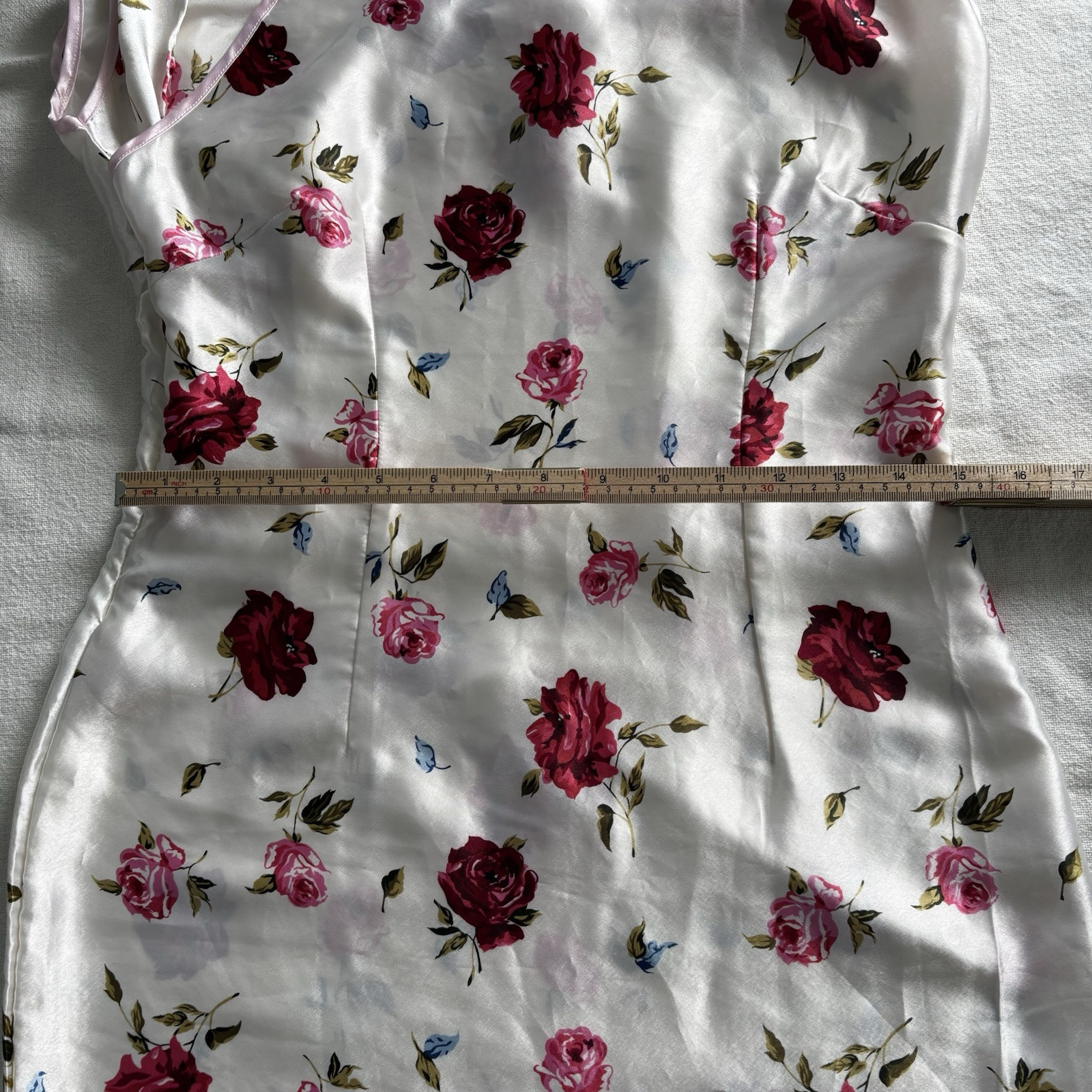 100% Silk Maxi Nightdress Dress Gown By Plants Floral Cottagecore Fairycore *
