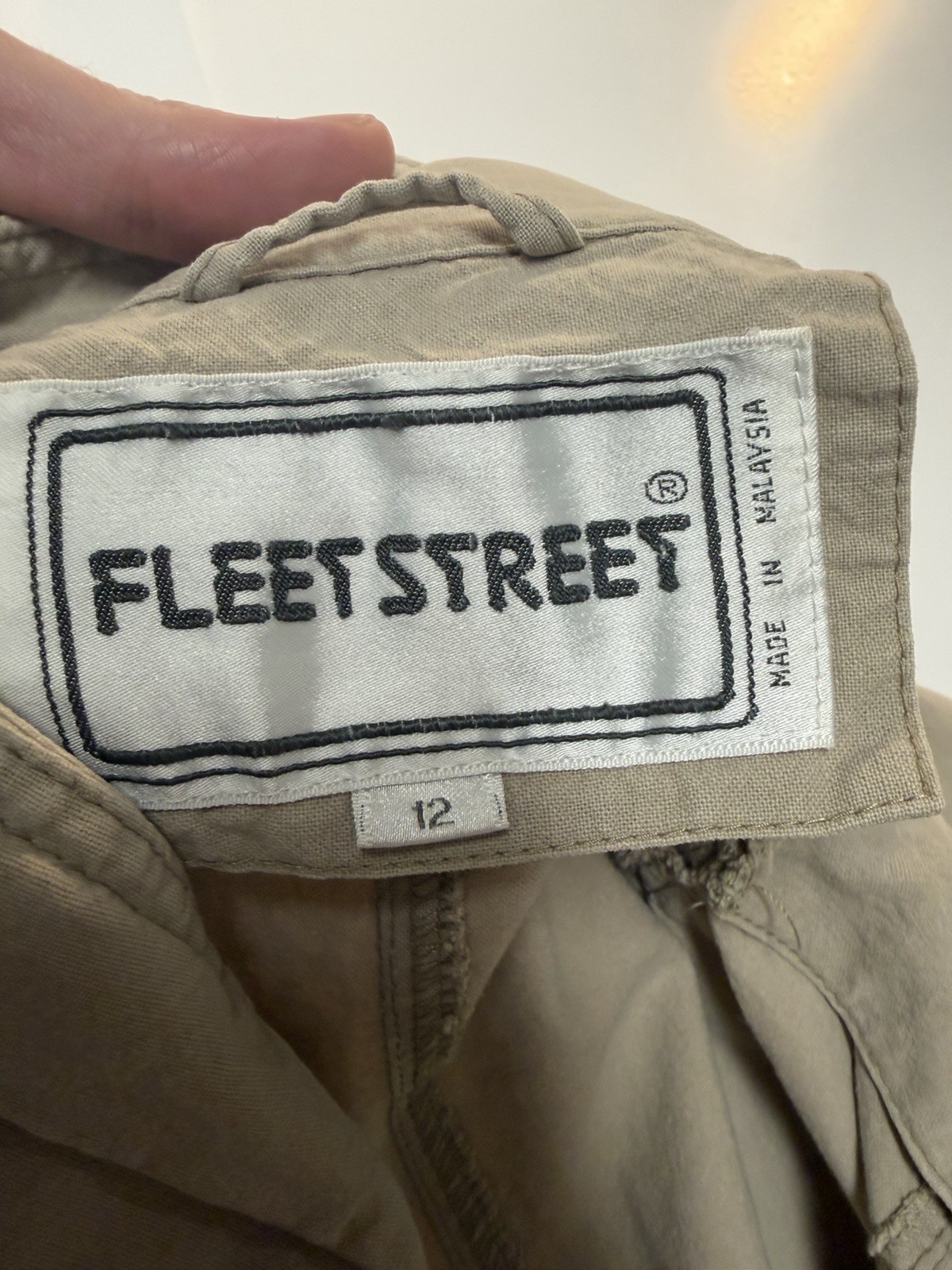Women’s Vintage Biege Color Fleet Street Jacket Size 12