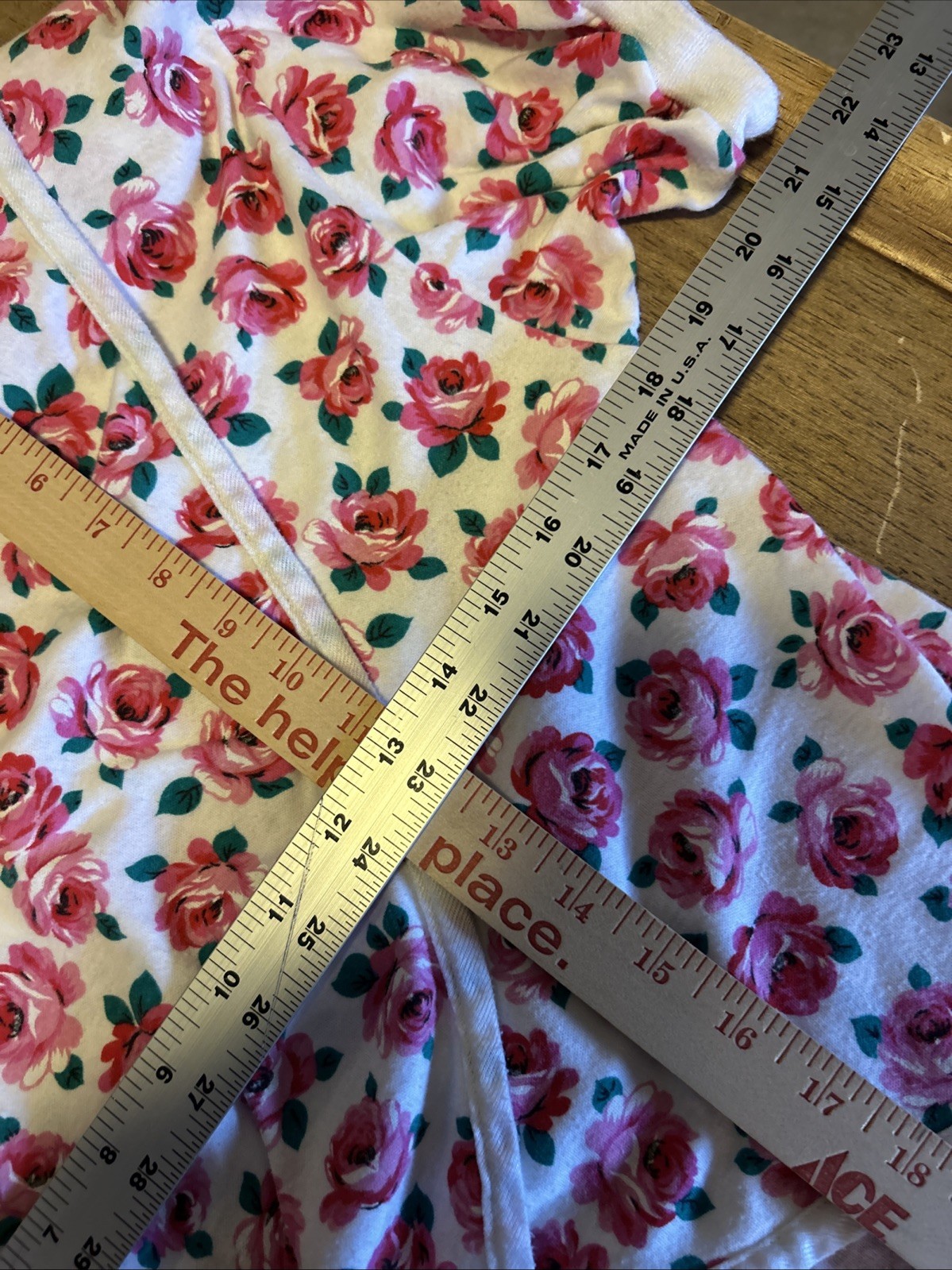 Womens Vintage Top Another Name Floral Prnt Cropped Grandma/Beach S/M Shldr Pads