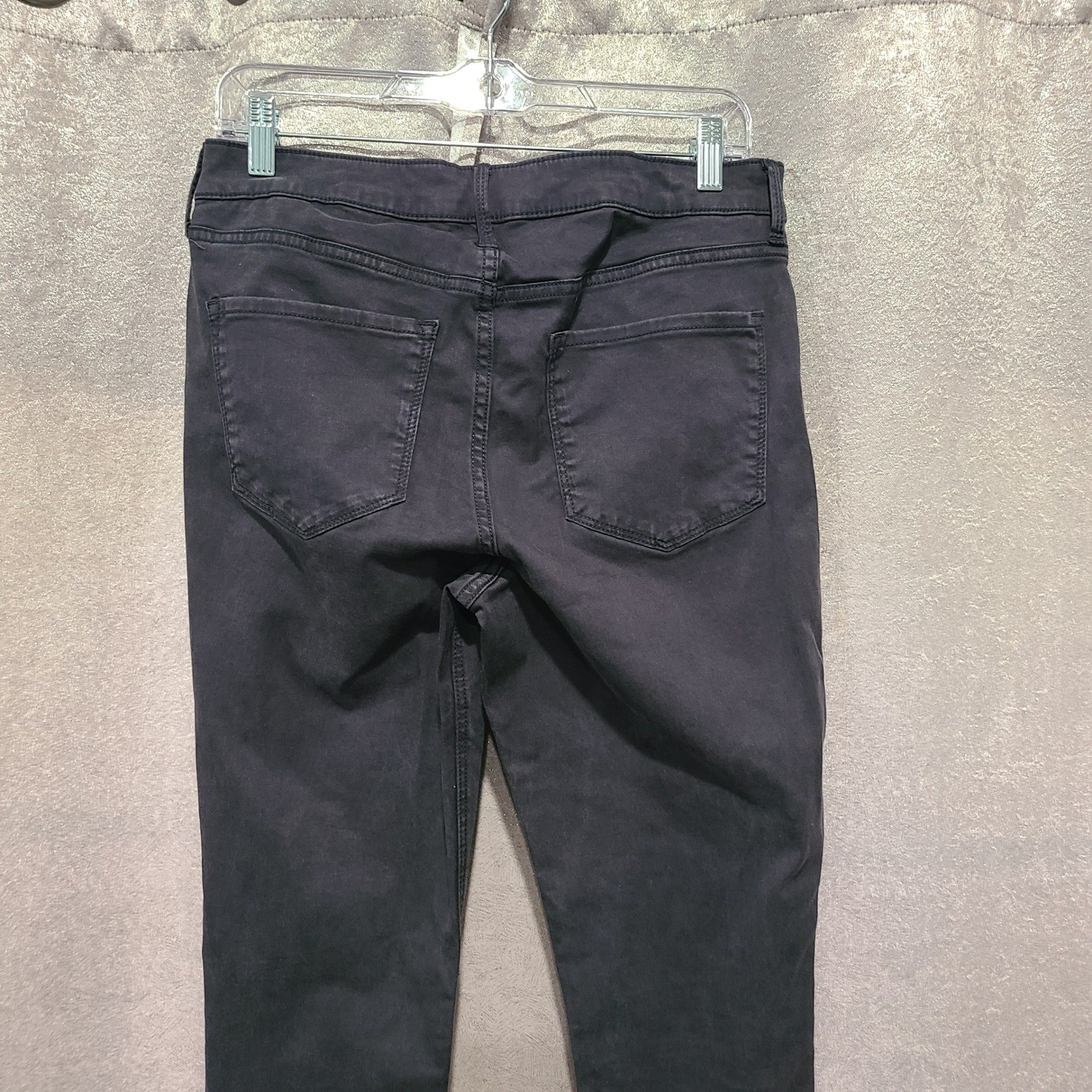 Old Navy Rockstar Super Skinny High Rise Sateen Carbon Black Pants Jeans 10P
