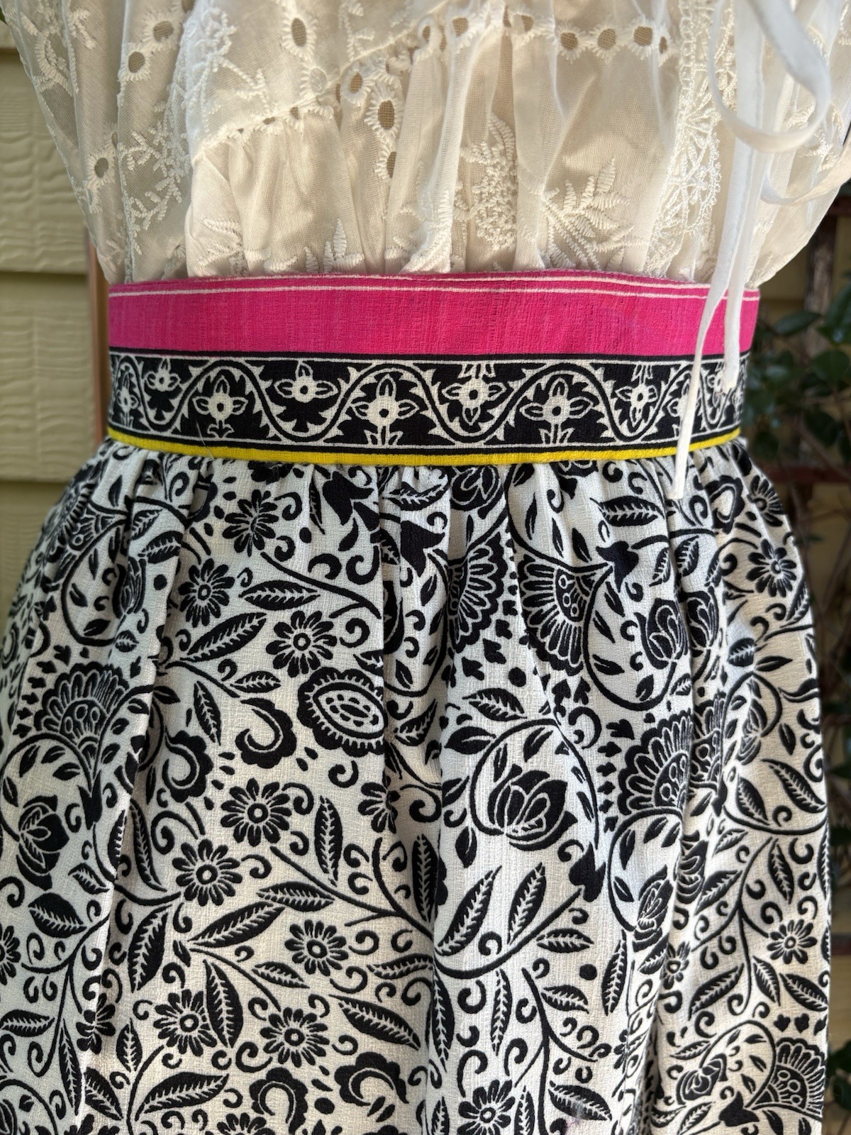 Vintage 70s Alex Coleman Bohemian High Waisted Psychedelic Maxi Skirt S