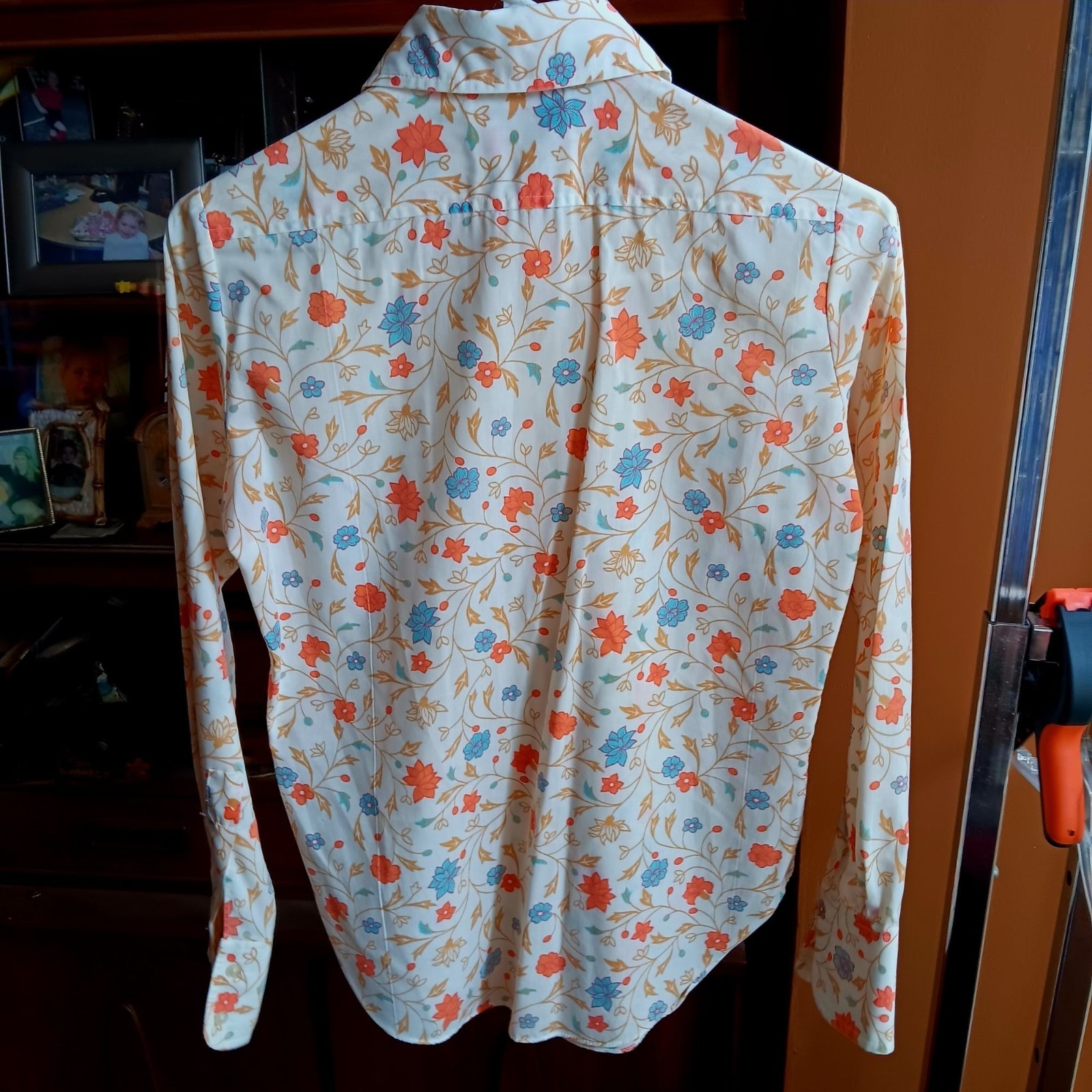 True Vintage Hippy Boho Top Medium 9/10 San Francisco Shirt Works Floral Blouse